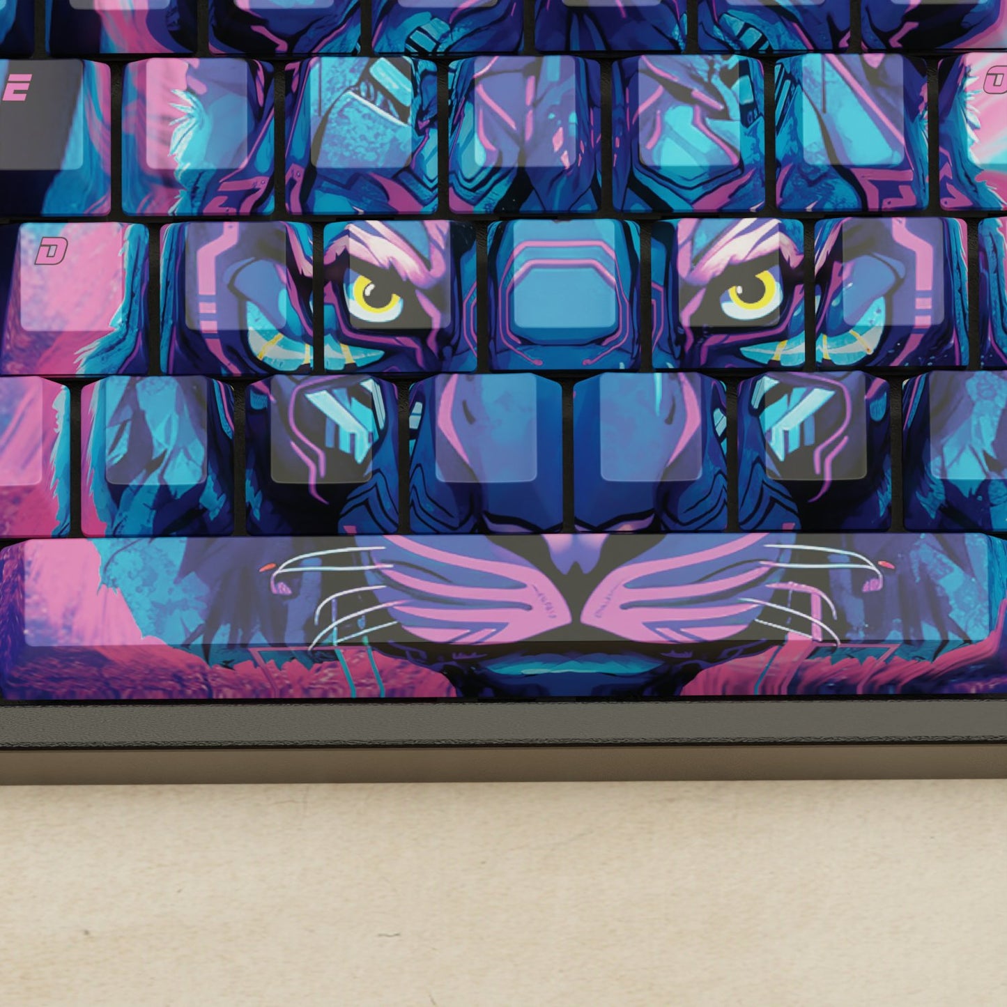 Alpha 108 - 100% Cyber Tiger Mechanical Keyboard - Goblintechkeys