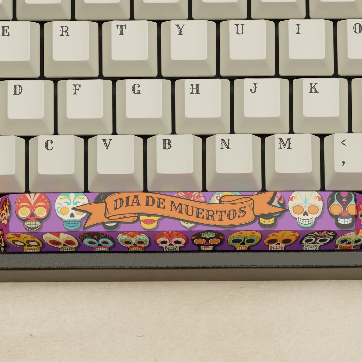 Alpha 108 - 100% Dia De Muertos Mechanical Keyboard - Goblintechkeys