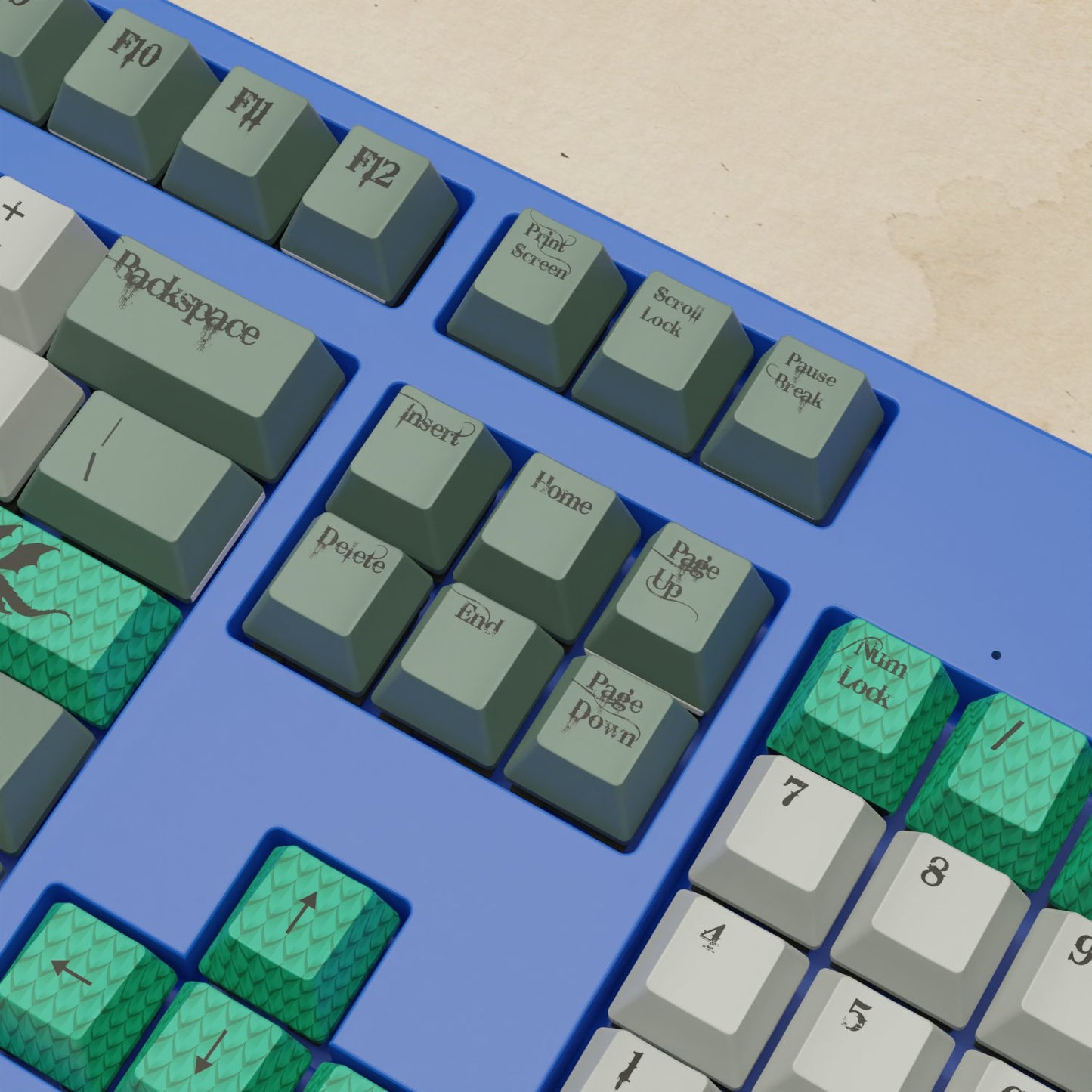 Alpha 108 - 100% Dragon Scale Mechanical Keyboard - Goblintechkeys