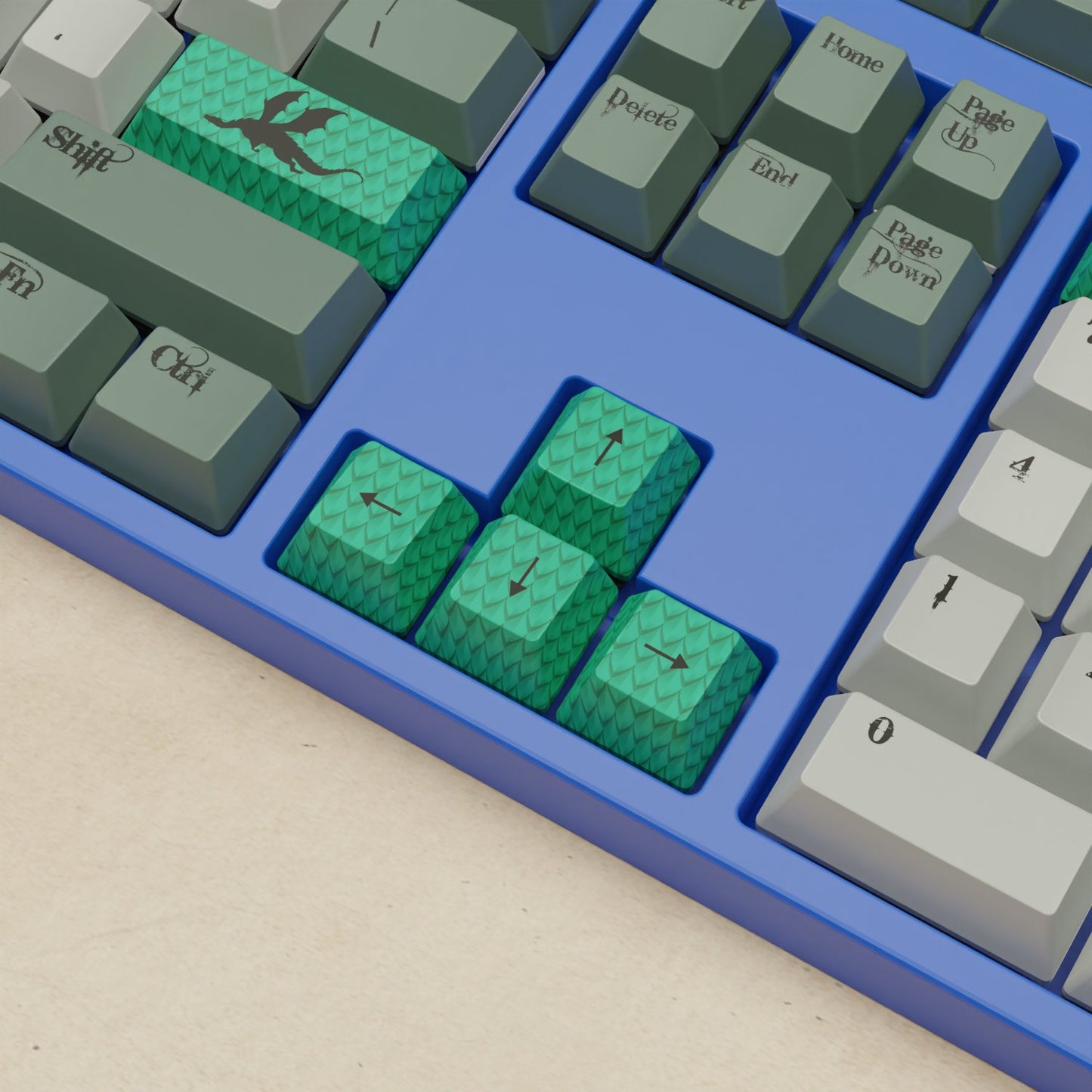 Alpha 108 - 100% Dragon Scale Mechanical Keyboard - Goblintechkeys