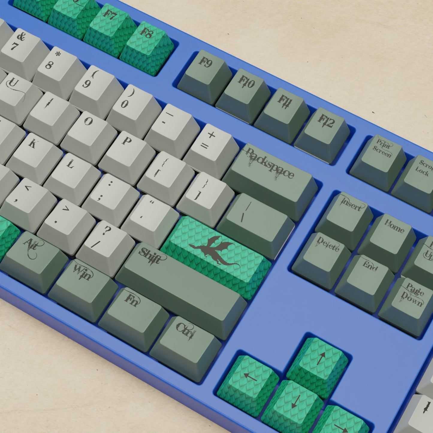 Alpha 108 - 100% Dragon Scale Mechanical Keyboard - Goblintechkeys