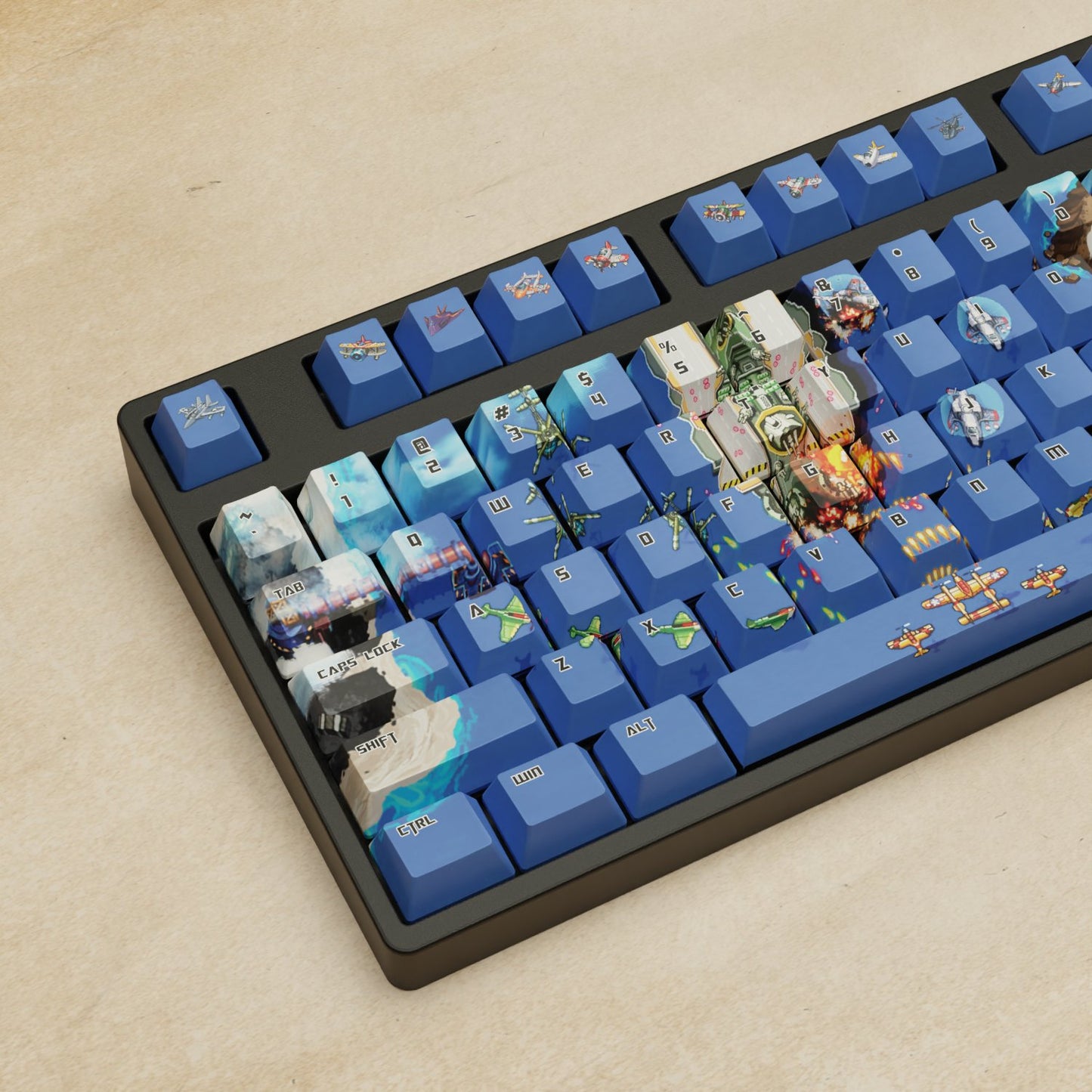 Alpha 108 - 100% Fighter Arcade Mechanical Keyboard - Goblintechkeys