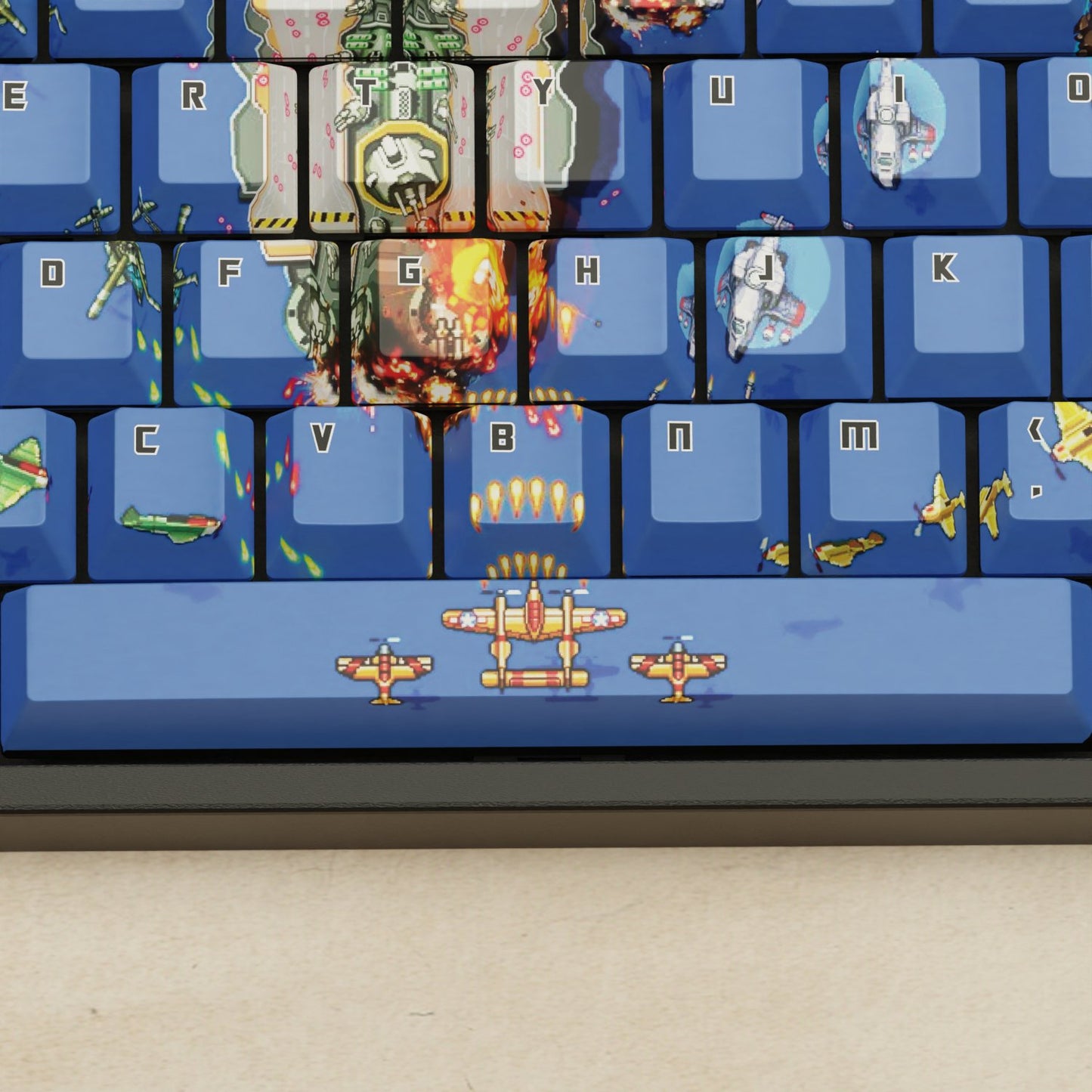Alpha 108 - 100% Fighter Arcade Mechanical Keyboard - Goblintechkeys