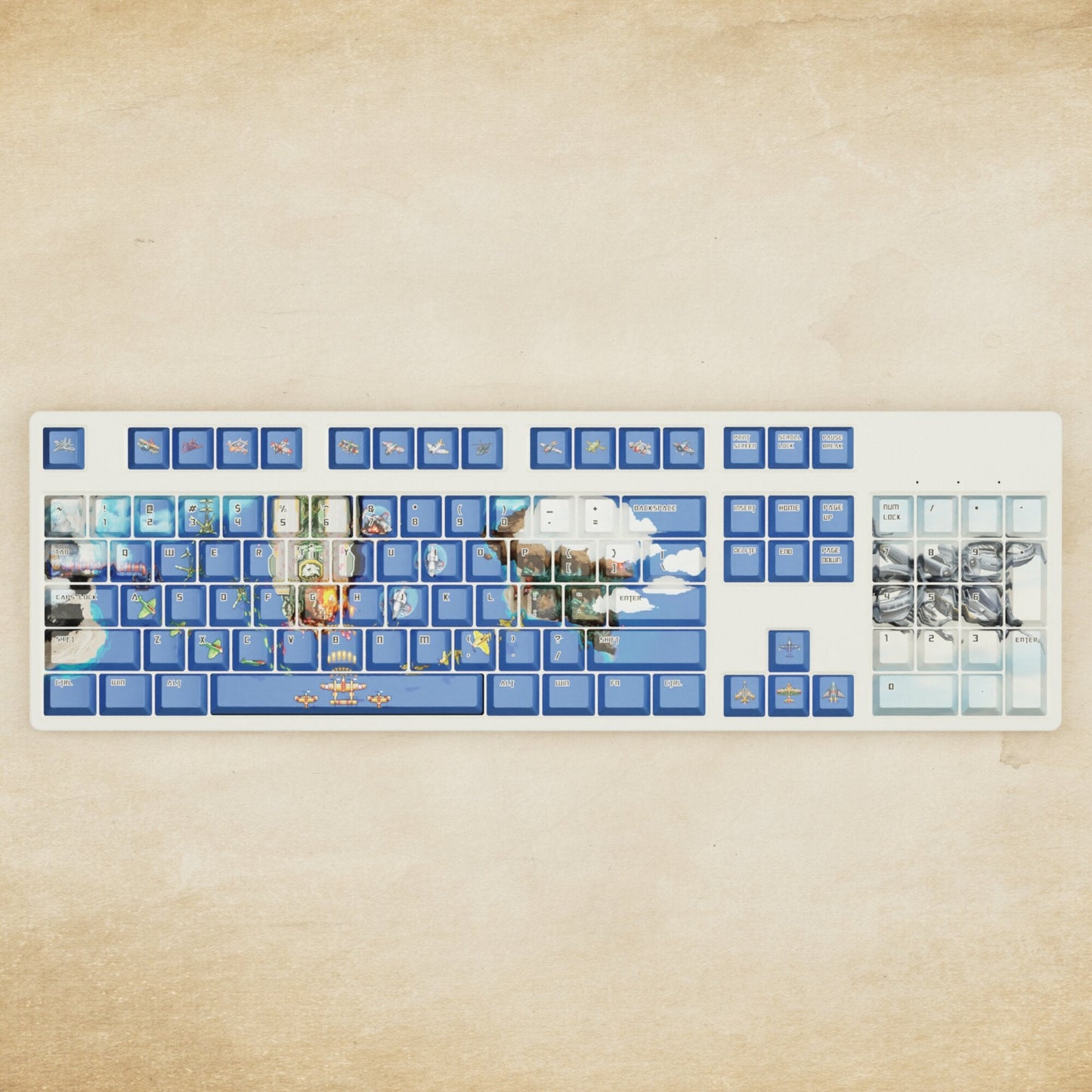 Alpha 108 - 100% Fighter Arcade Mechanical Keyboard - Goblintechkeys