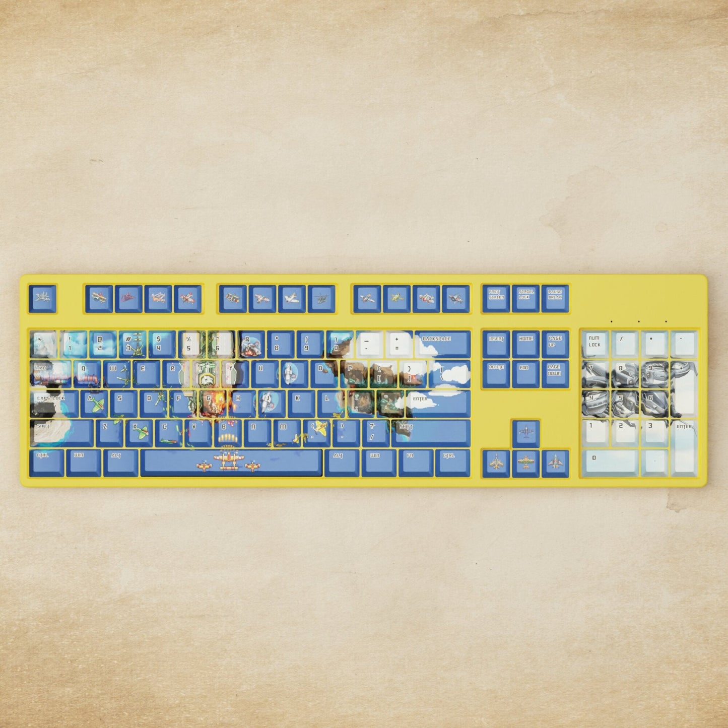 Alpha 108 - 100% Fighter Arcade Mechanical Keyboard - Goblintechkeys