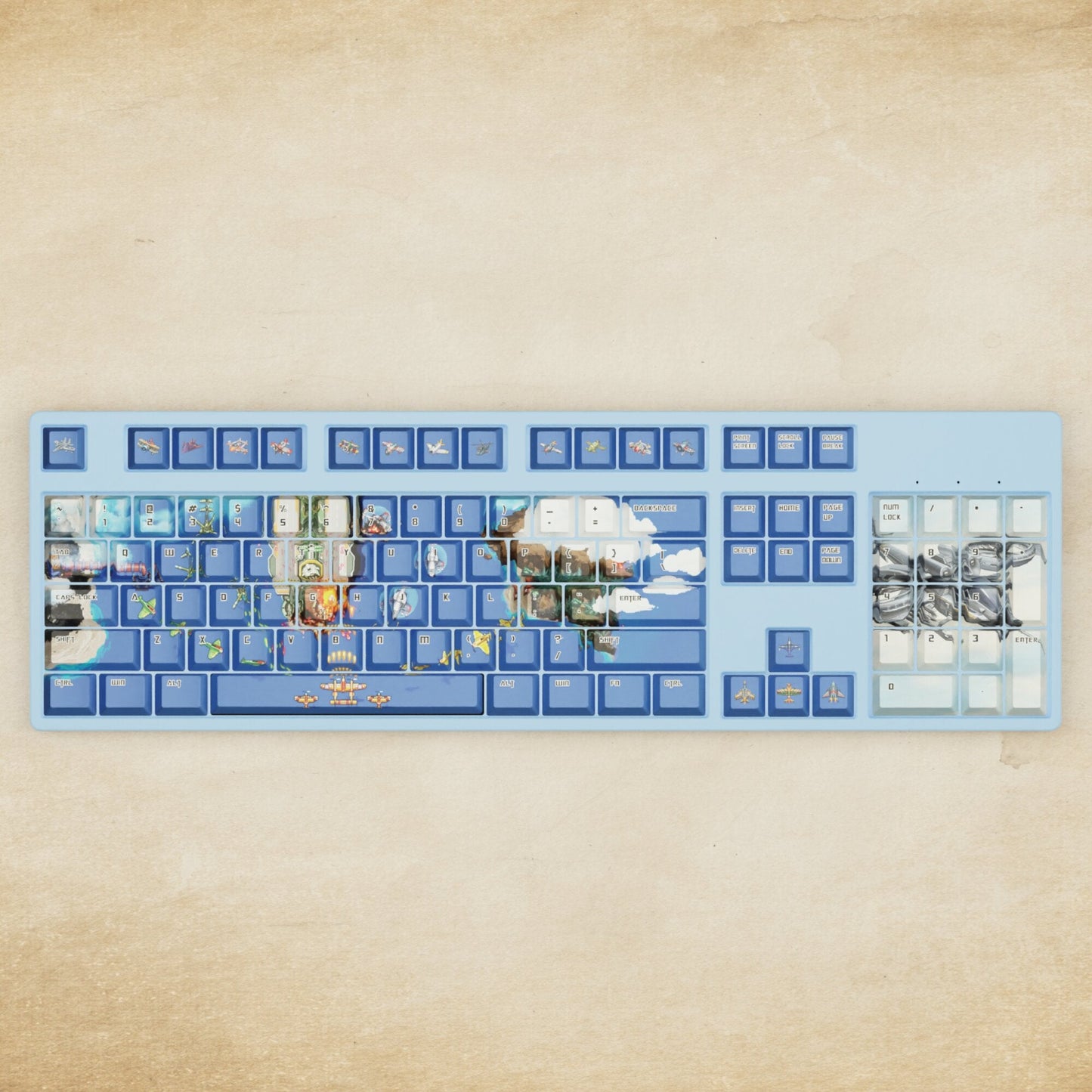 Alpha 108 - 100% Fighter Arcade Mechanical Keyboard - Goblintechkeys
