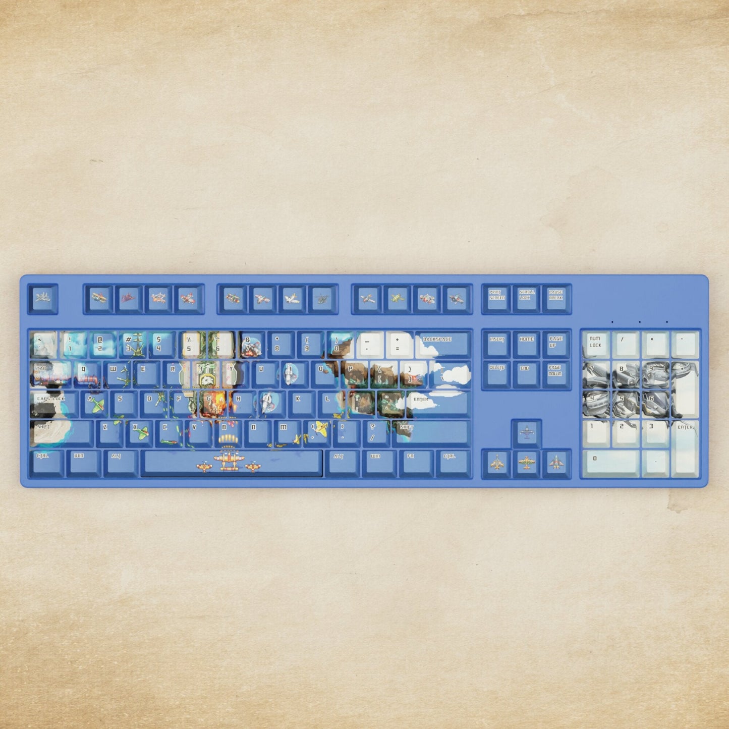 Alpha 108 - 100% Fighter Arcade Mechanical Keyboard - Goblintechkeys