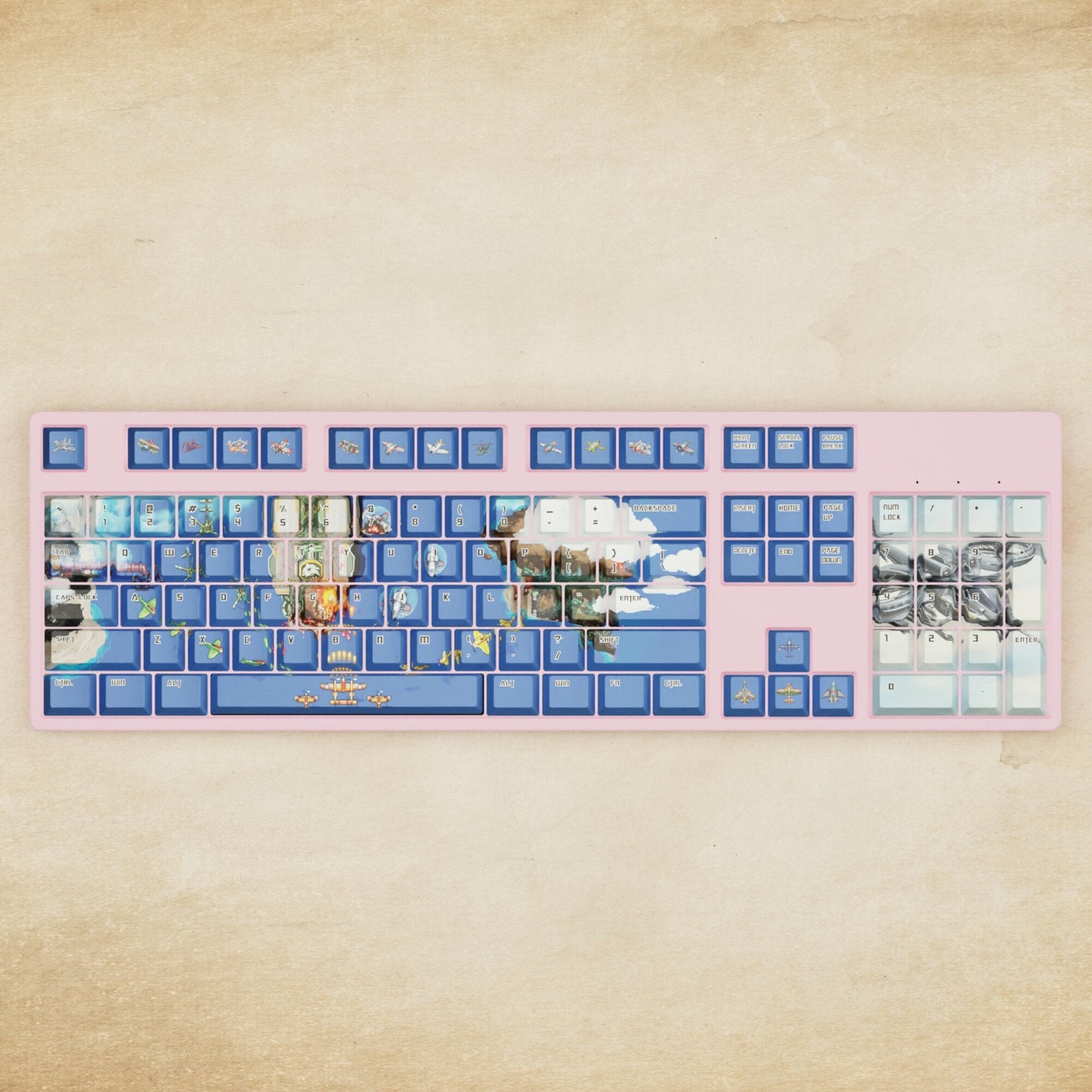 Alpha 108 - 100% Fighter Arcade Mechanical Keyboard - Goblintechkeys