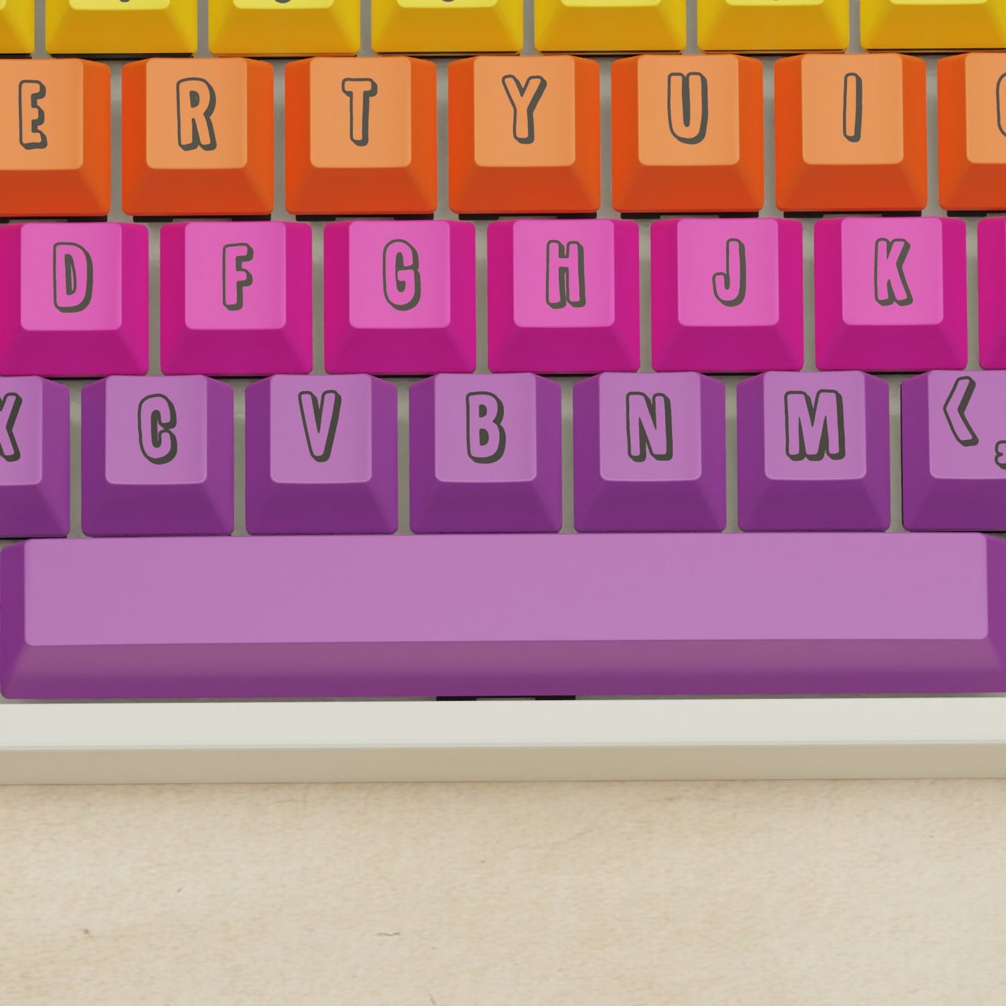 Alpha 108 - 100% Fruit Salad Mechanical Keyboard - Goblintechkeys