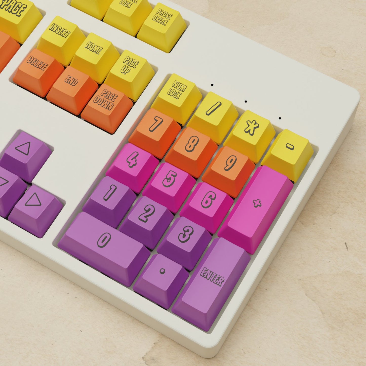 Alpha 108 - 100% Fruit Salad Mechanical Keyboard - Goblintechkeys