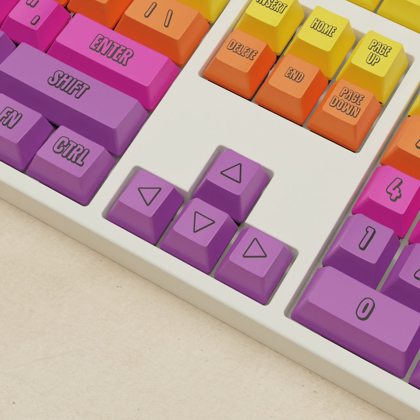Alpha 108 - 100% Fruit Salad Mechanical Keyboard - Goblintechkeys