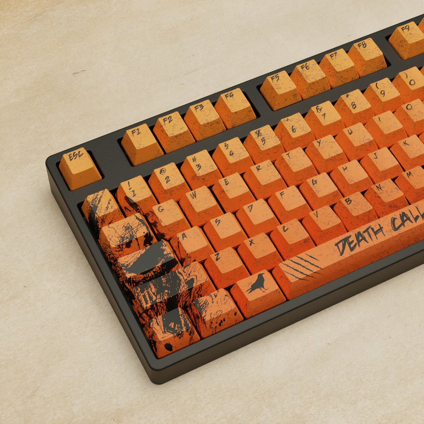 Alpha 108 - 100% Grim Reaper Mechanical Keyboard - Goblintechkeys
