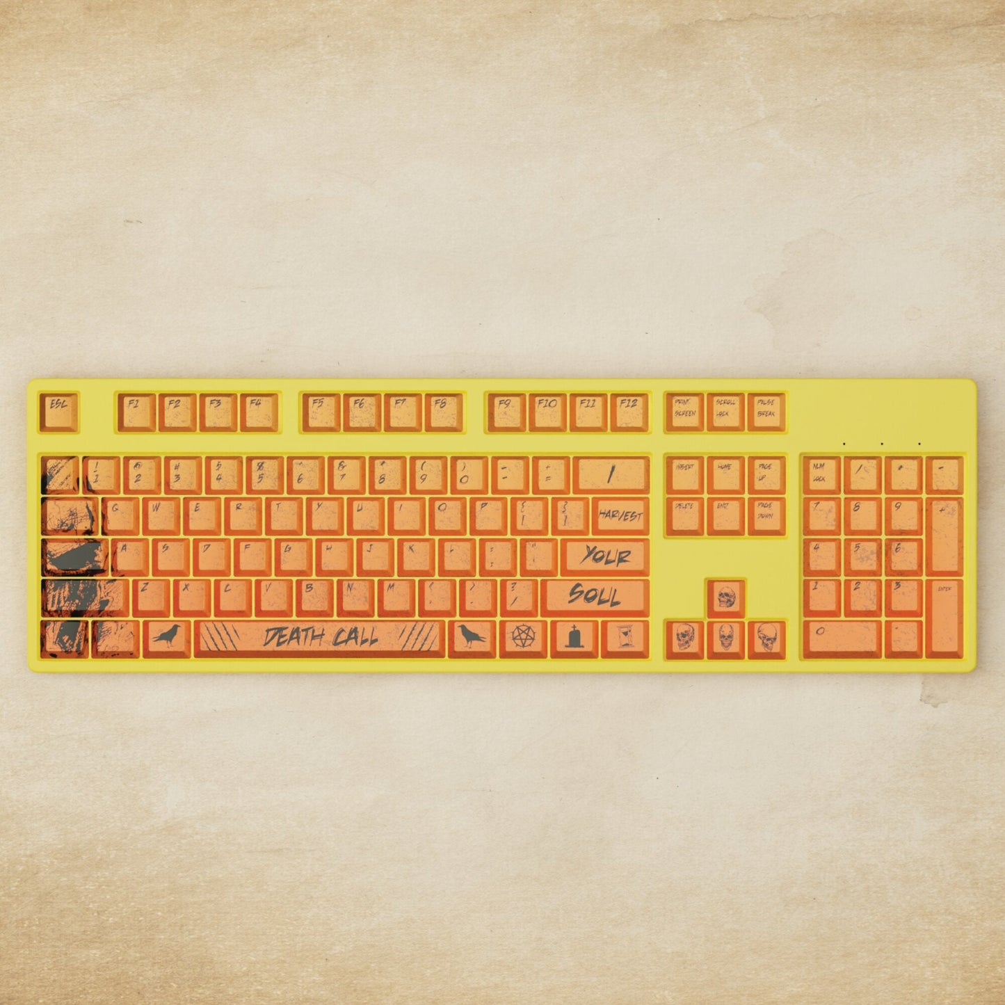Alpha 108 - 100% Grim Reaper Mechanical Keyboard - Goblintechkeys