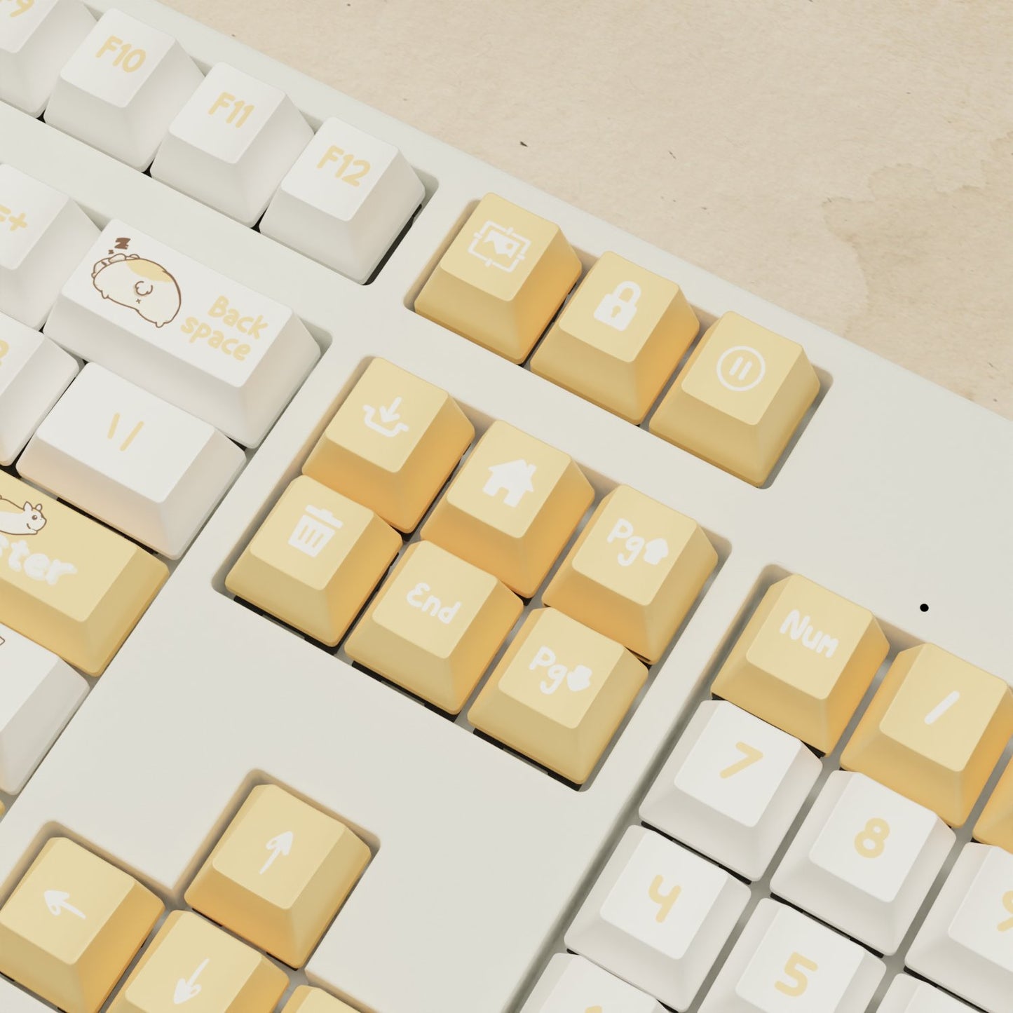 Alpha 108 - 100% Hamster Mechanical Keyboard - Goblintechkeys
