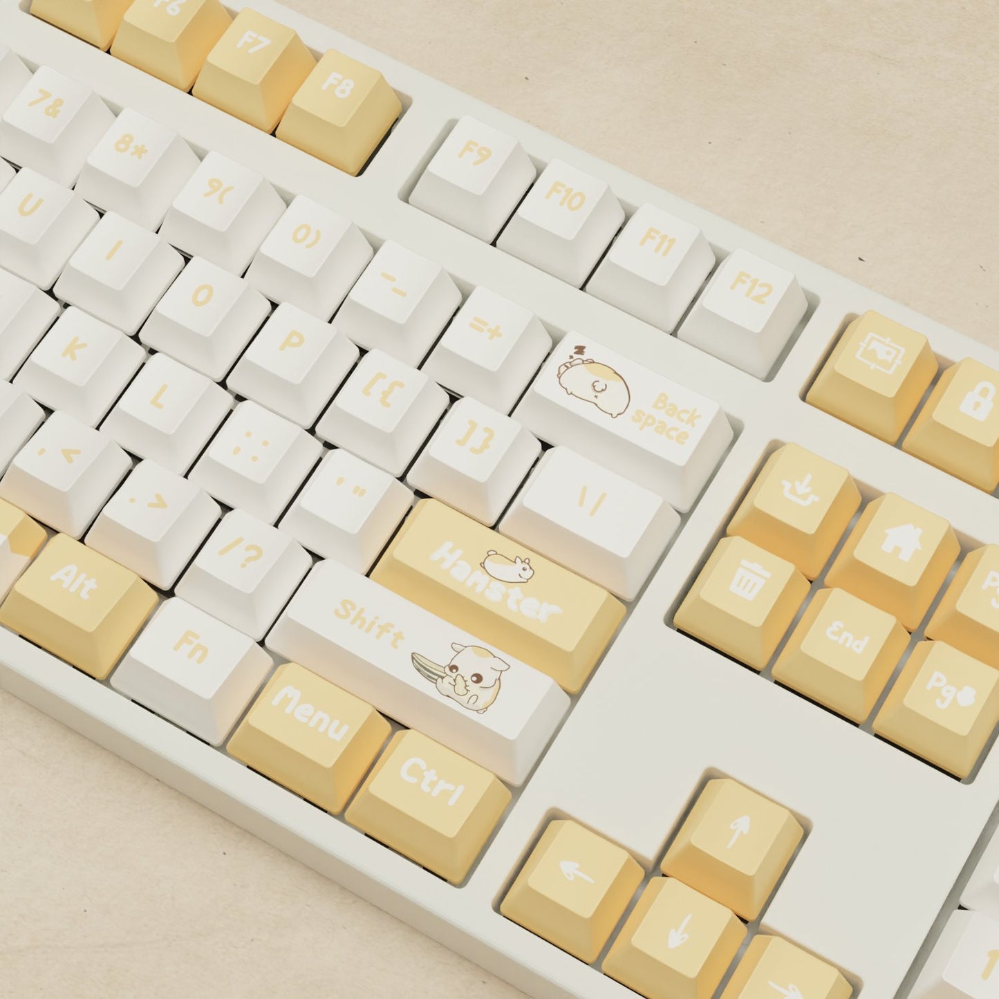 Alpha 108 - 100% Hamster Mechanical Keyboard - Goblintechkeys