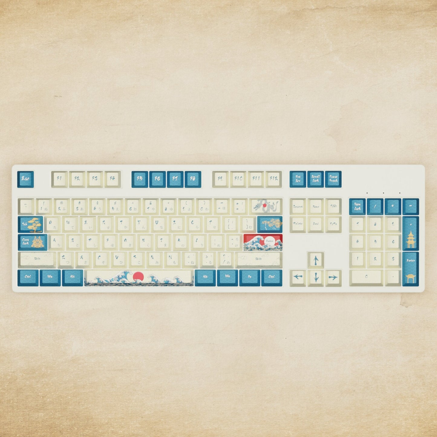 Alpha 108 - 100% Japanese Wave Mechanical Keyboard - Goblintechkeys