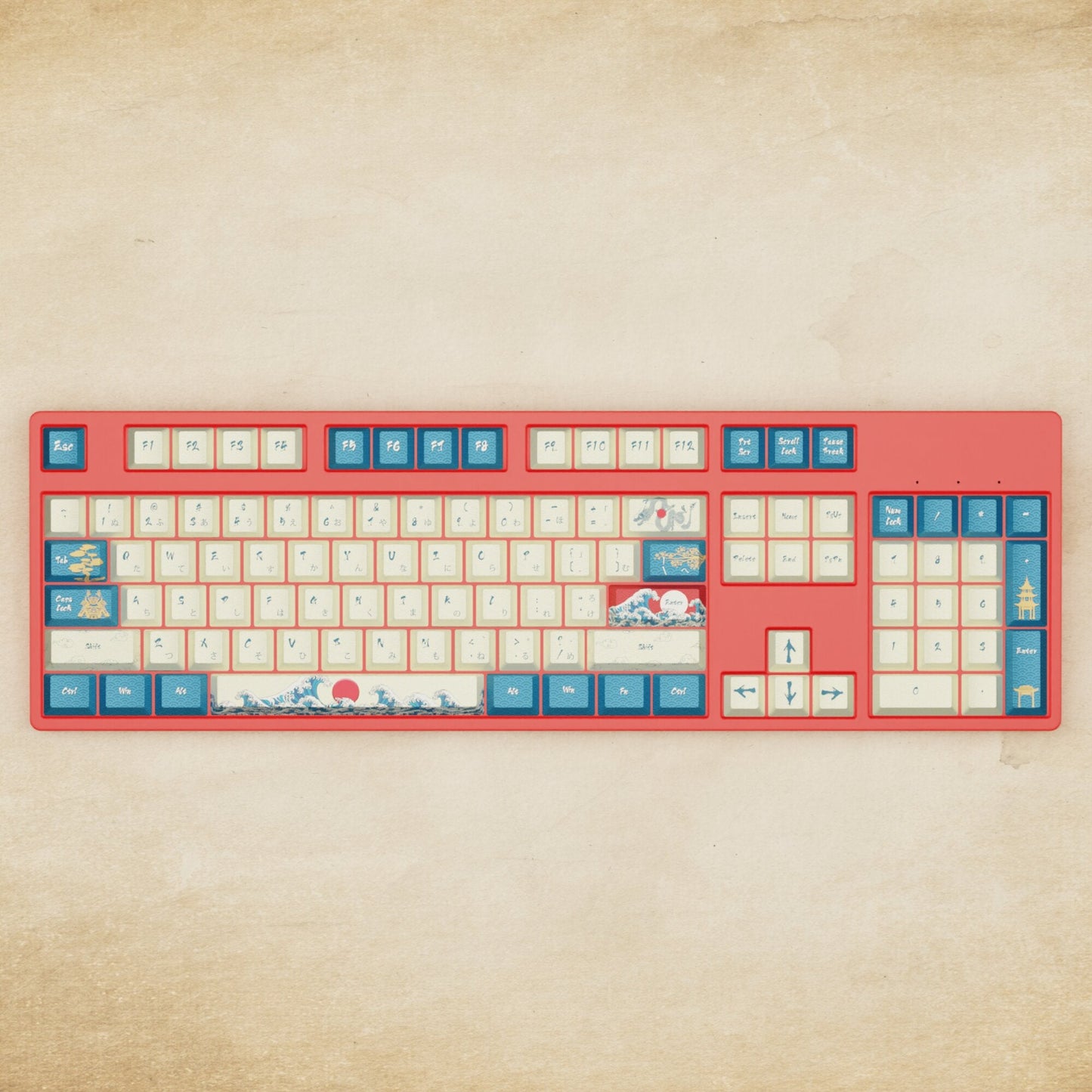Alpha 108 - 100% Japanese Wave Mechanical Keyboard - Goblintechkeys
