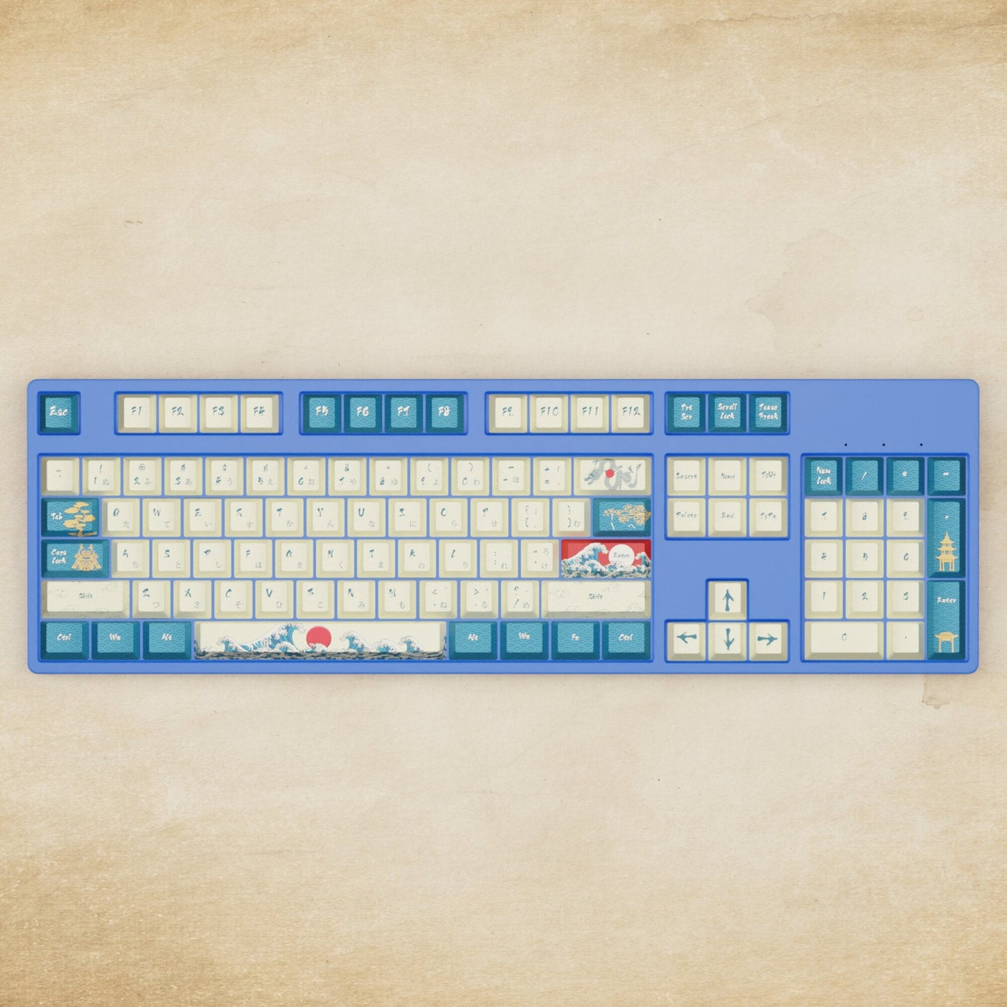 Alpha 108 - 100% Japanese Wave Mechanical Keyboard - Goblintechkeys
