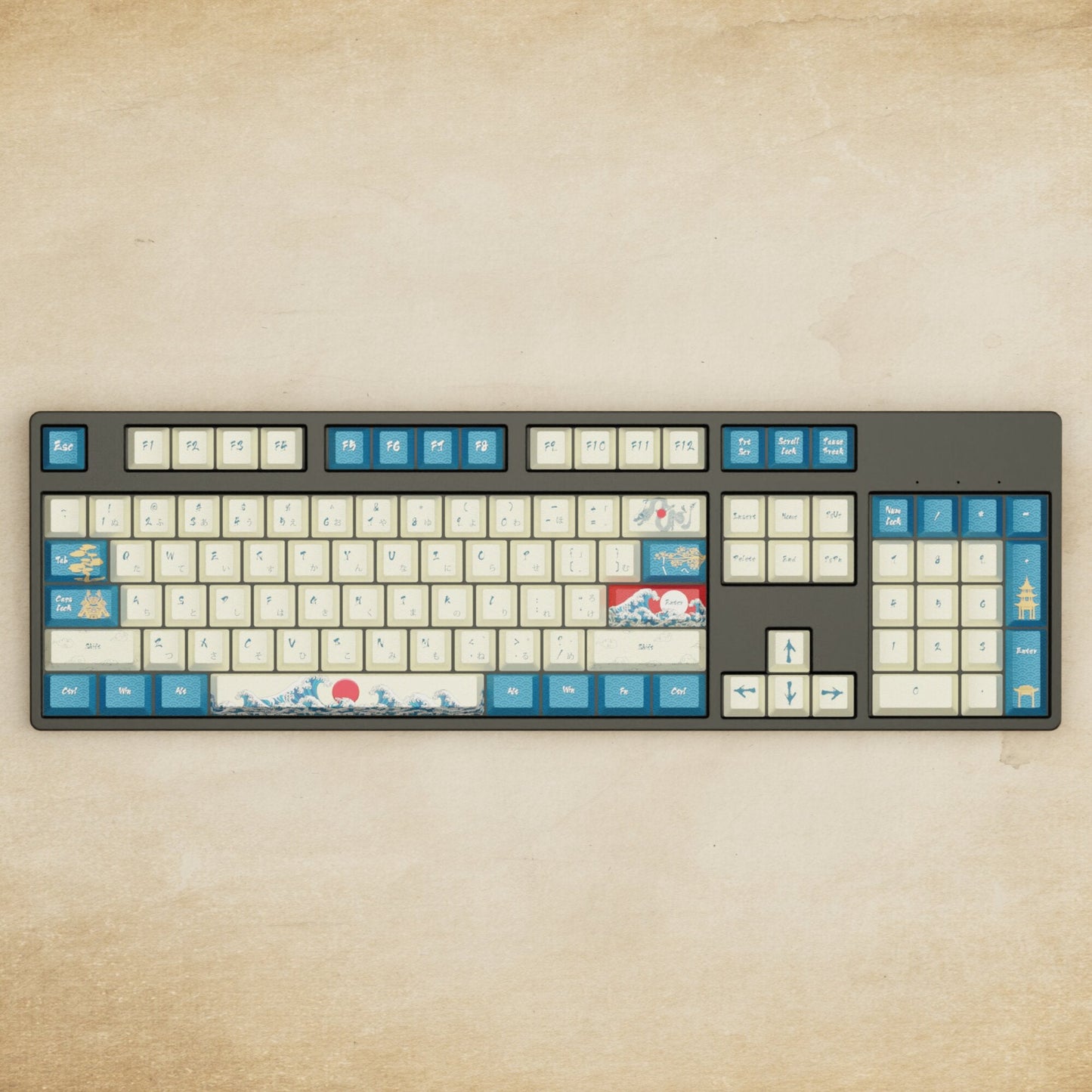 Alpha 108 - 100% Japanese Wave Mechanical Keyboard - Goblintechkeys