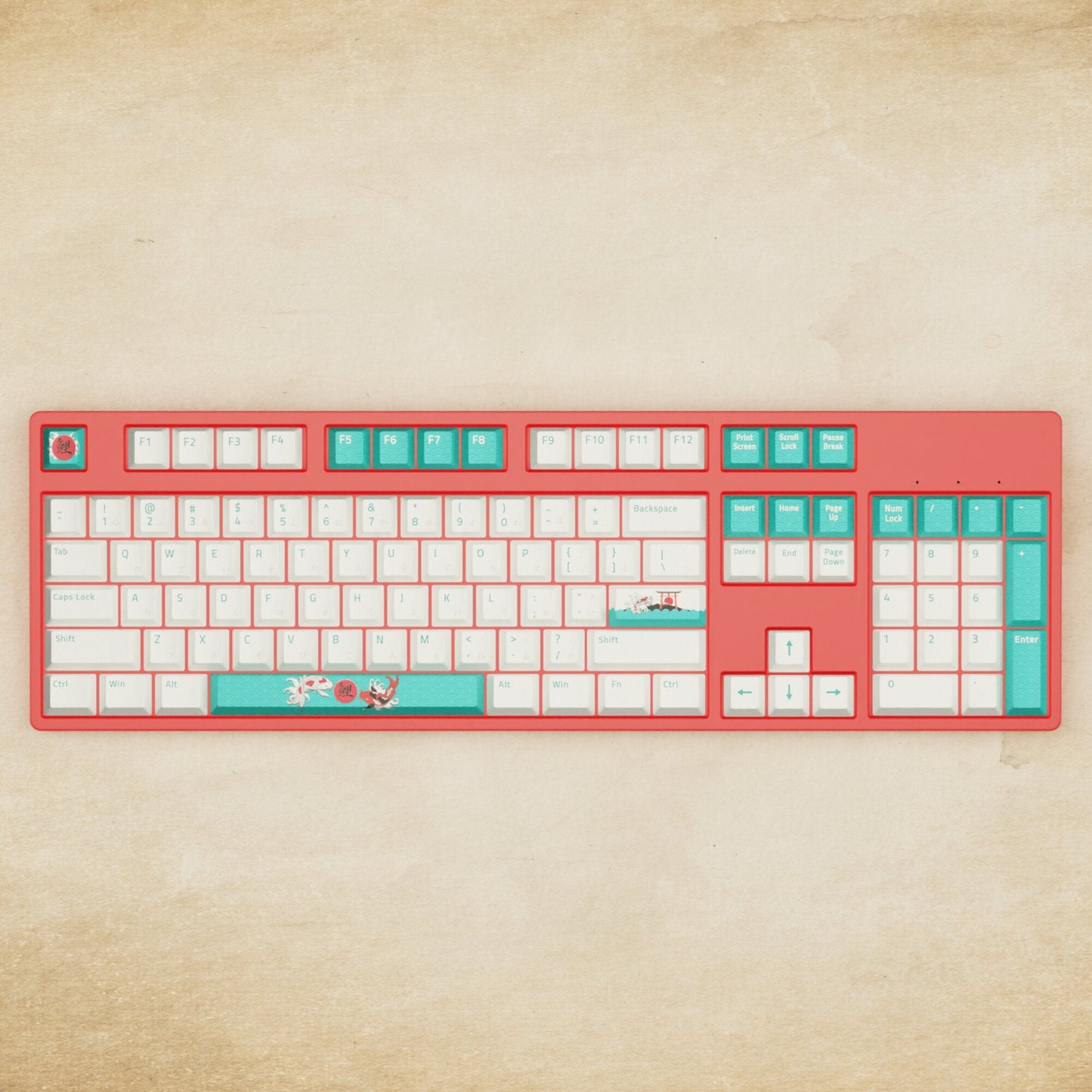Alpha 108 - 100% Koi Mechanical Keyboard - Goblintechkeys