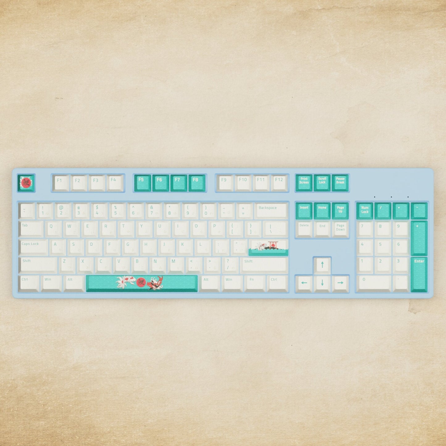 Alpha 108 - 100% Koi Mechanical Keyboard - Goblintechkeys