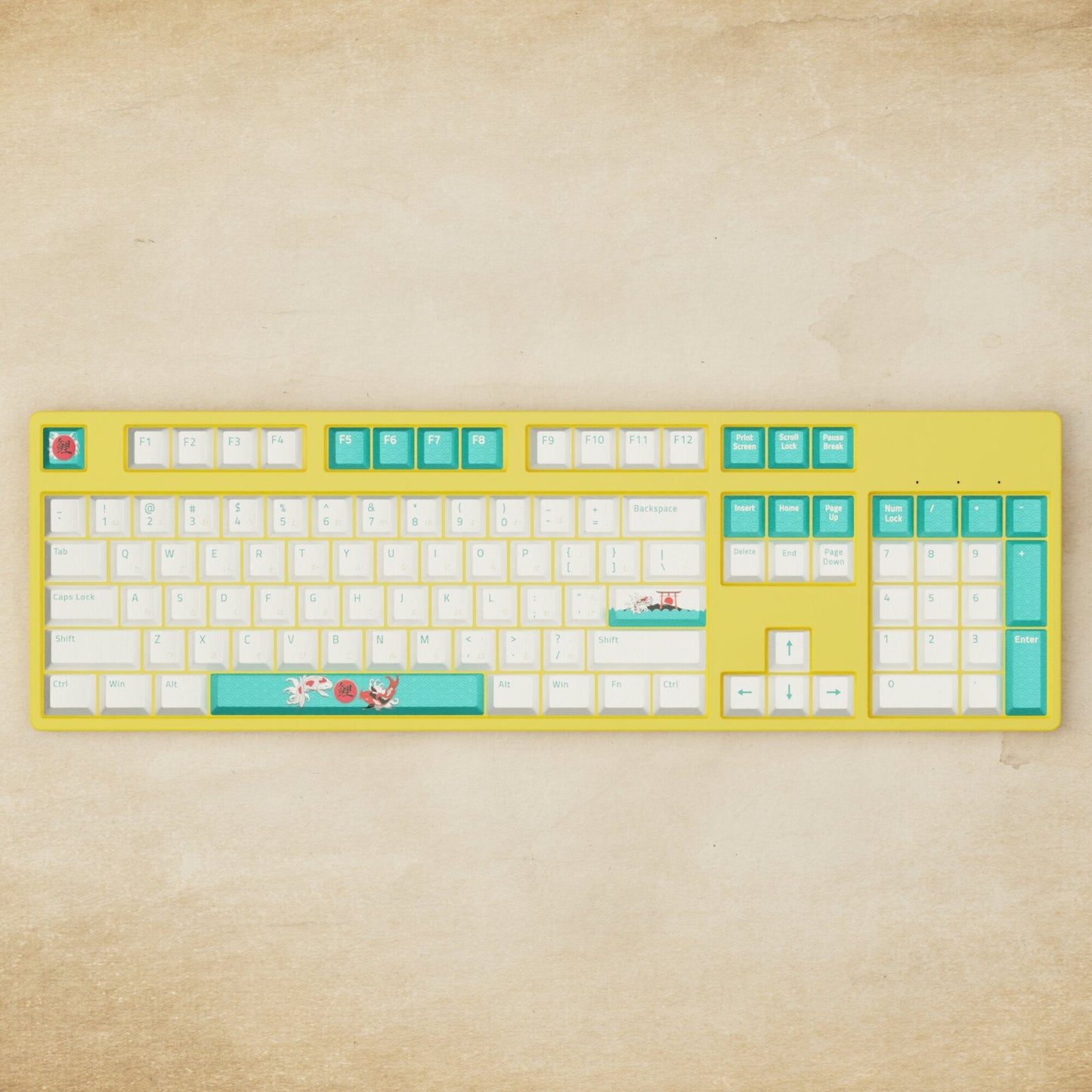 Alpha 108 - 100% Koi Mechanical Keyboard - Goblintechkeys