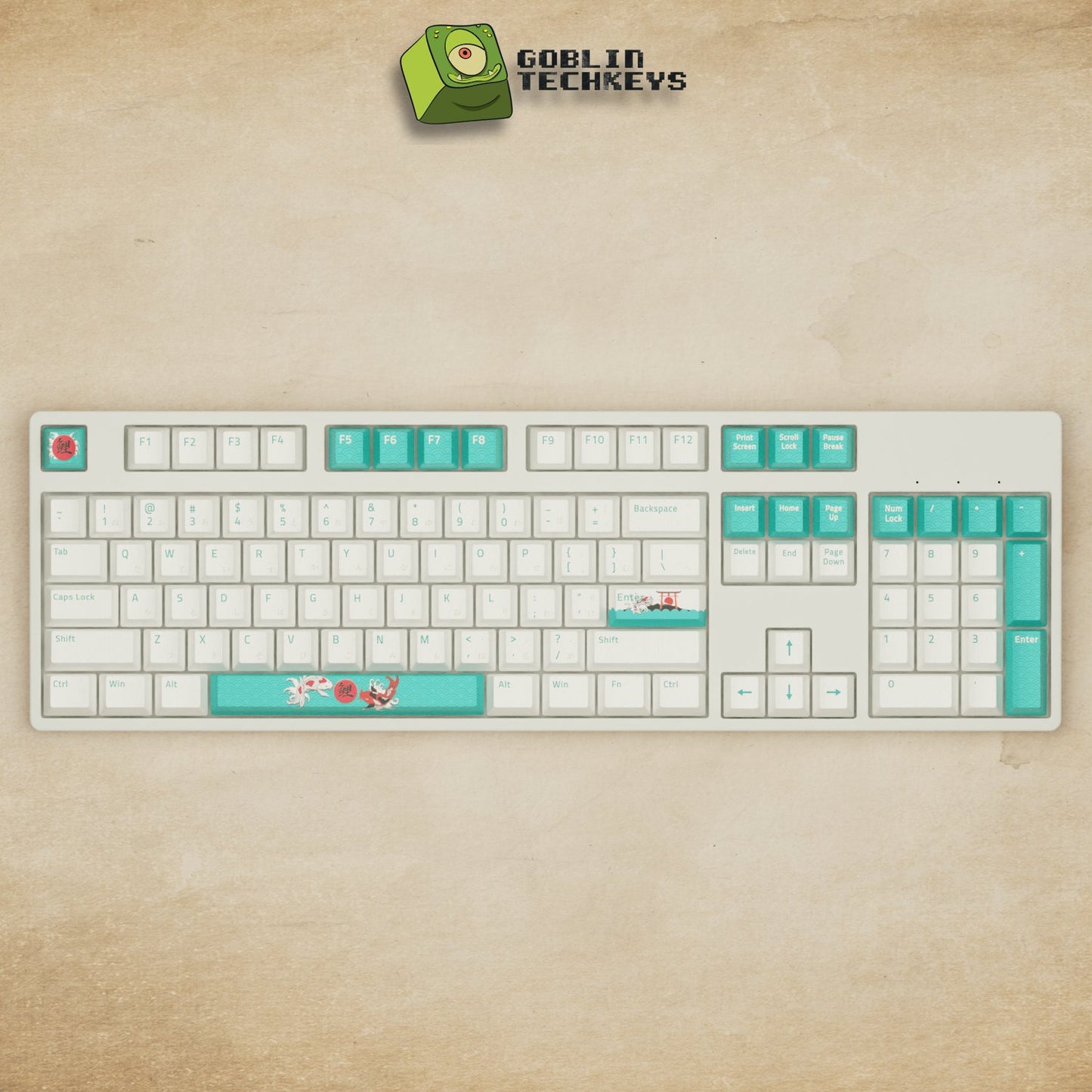 Alpha 108 - 100% Koi Mechanical Keyboard - Goblintechkeys