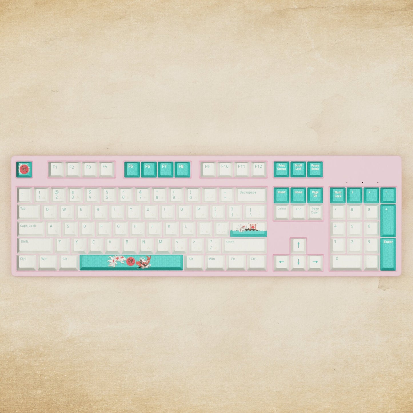 Alpha 108 - 100% Koi Mechanical Keyboard - Goblintechkeys