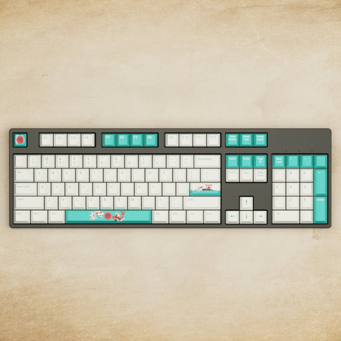 Alpha 108 - 100% Koi Mechanical Keyboard - Goblintechkeys