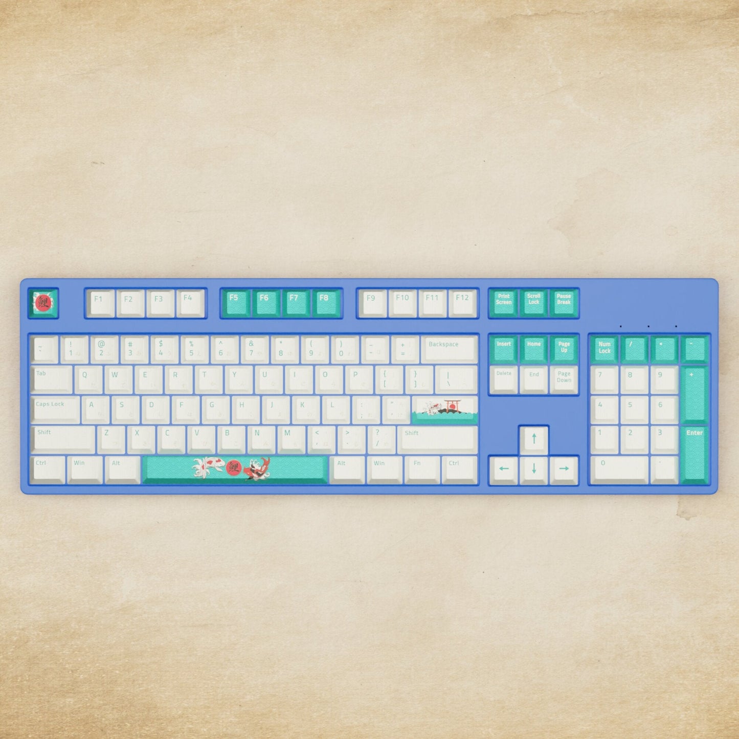 Alpha 108 - 100% Koi Mechanical Keyboard - Goblintechkeys