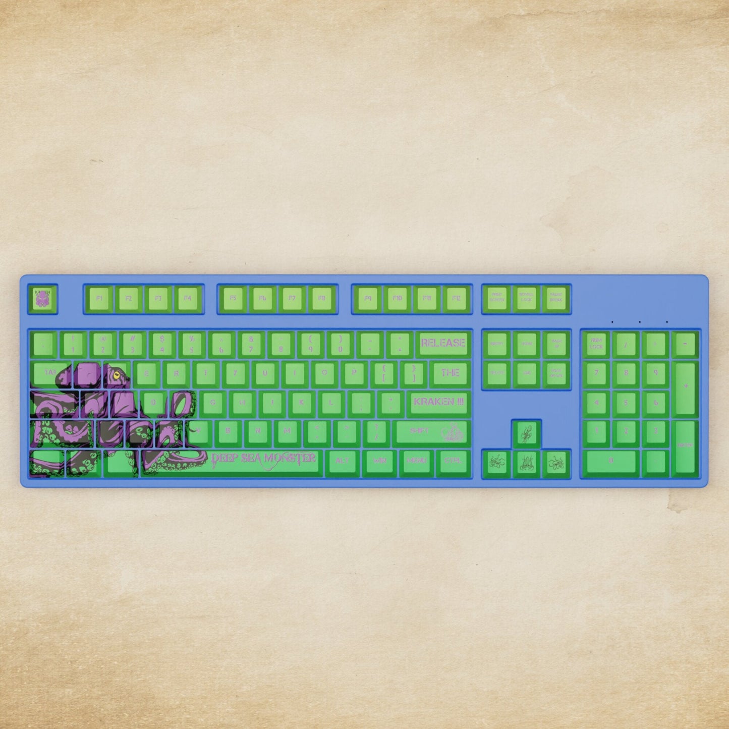 Alpha 108 - 100% Kraken Mechanical Keyboard - Goblintechkeys