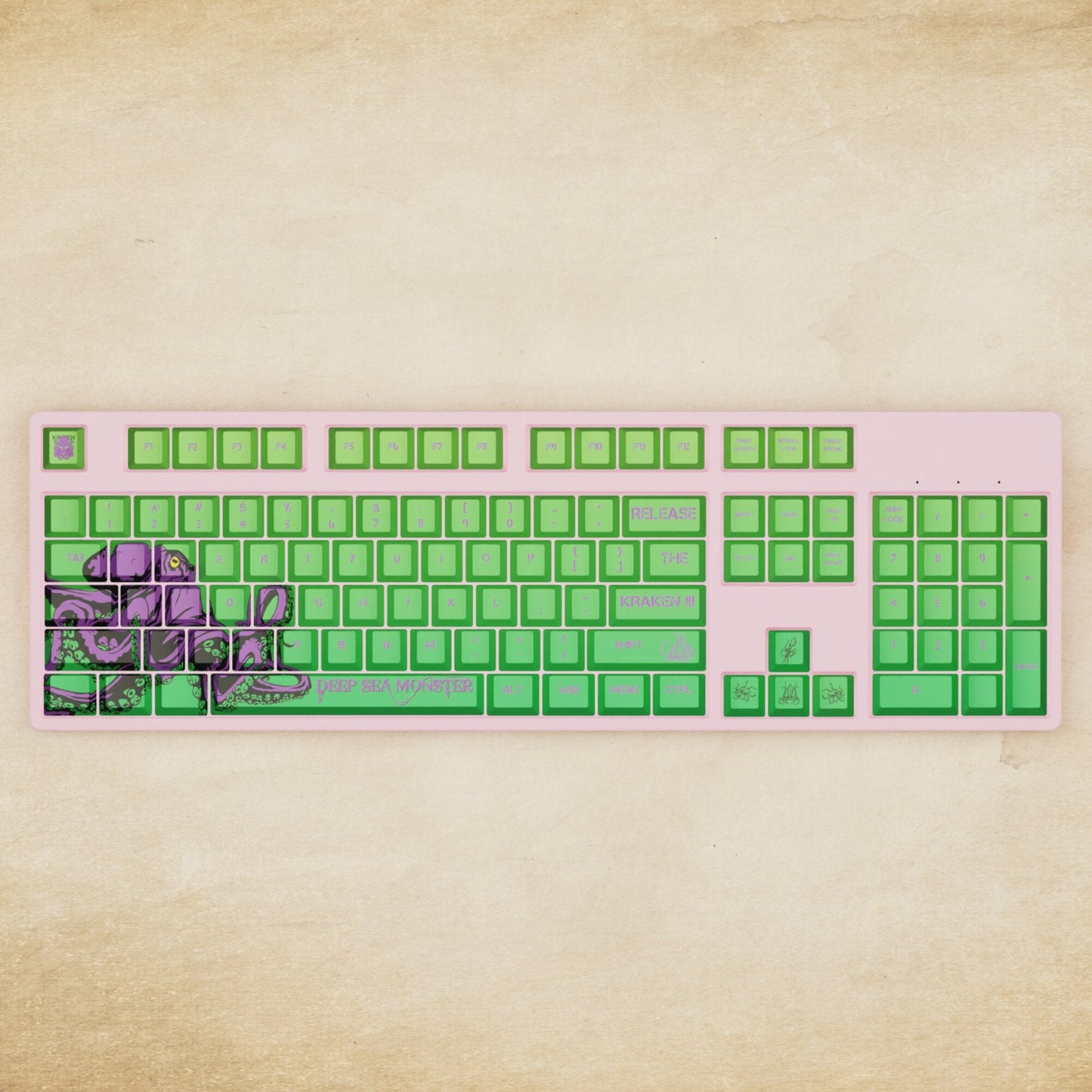 Alpha 108 - 100% Kraken Mechanical Keyboard - Goblintechkeys