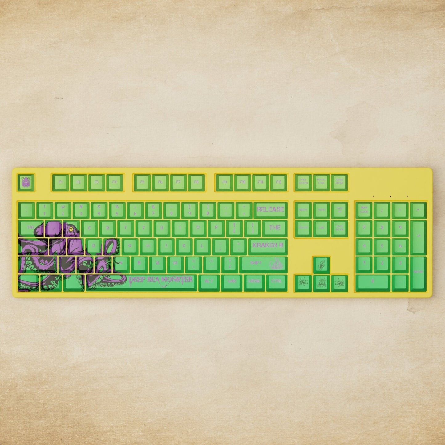 Alpha 108 - 100% Kraken Mechanical Keyboard - Goblintechkeys