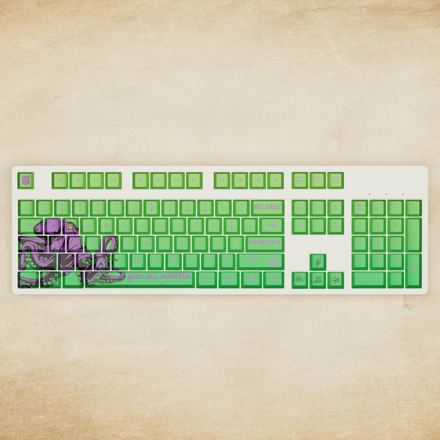 Alpha 108 - 100% Kraken Mechanical Keyboard - Goblintechkeys
