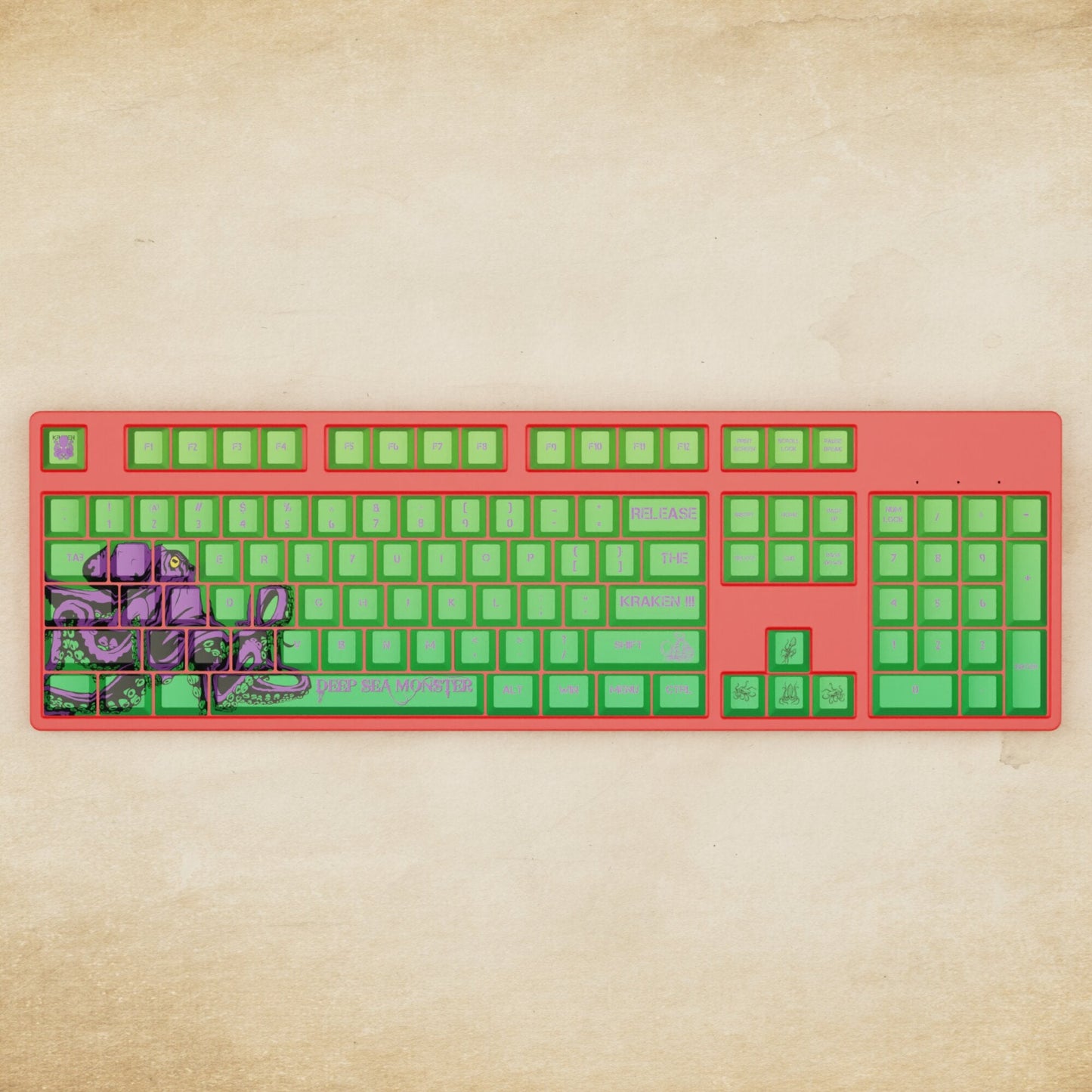 Alpha 108 - 100% Kraken Mechanical Keyboard - Goblintechkeys
