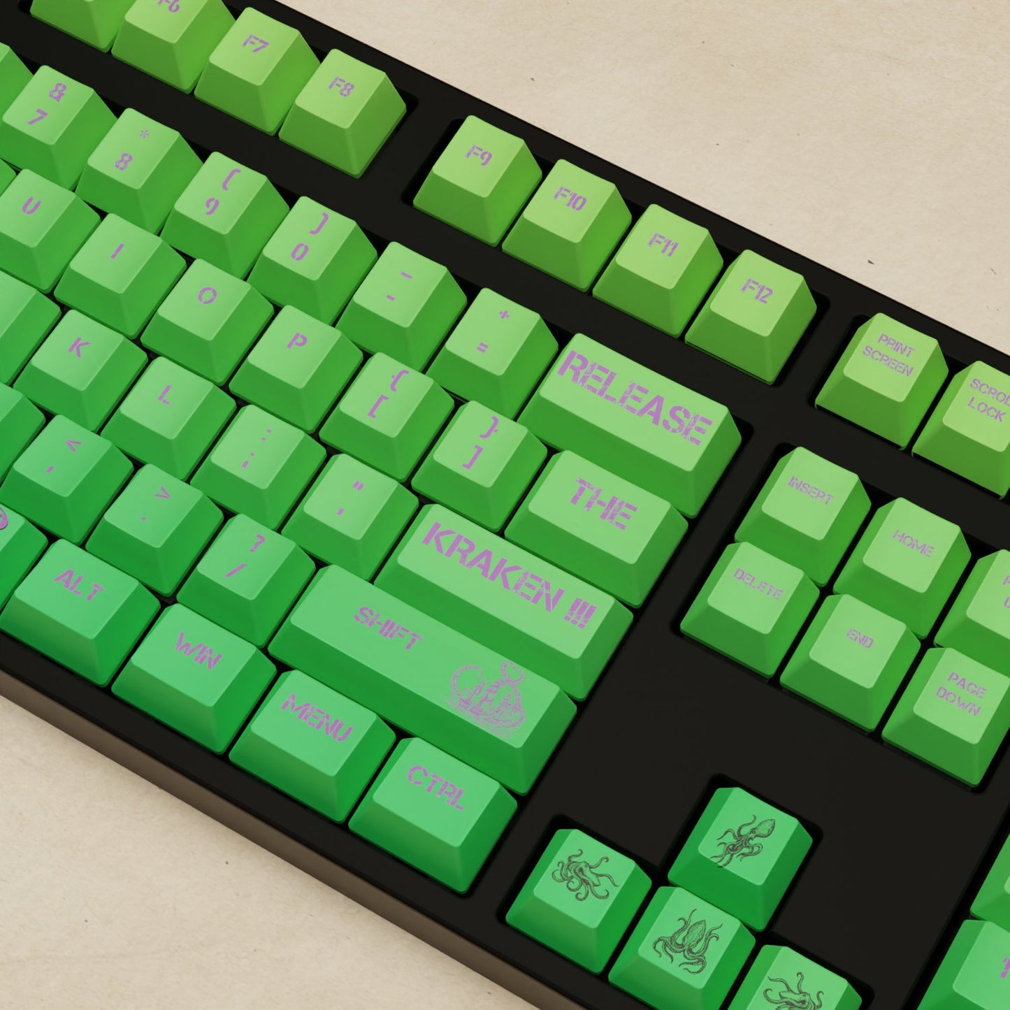 Alpha 108 - 100% Kraken Mechanical Keyboard - Goblintechkeys