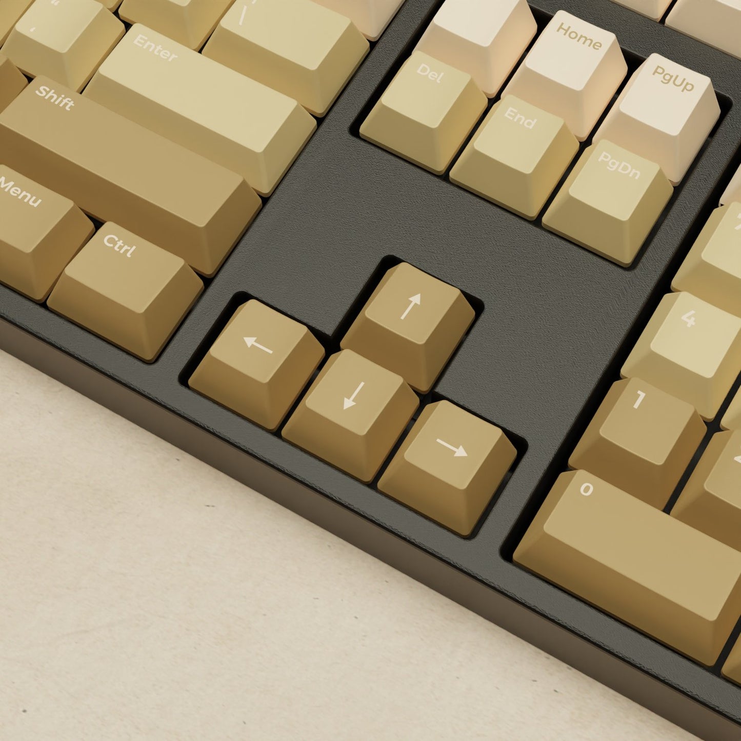 Alpha 108 - 100% Latte Mechanical Keyboard - Goblintechkeys