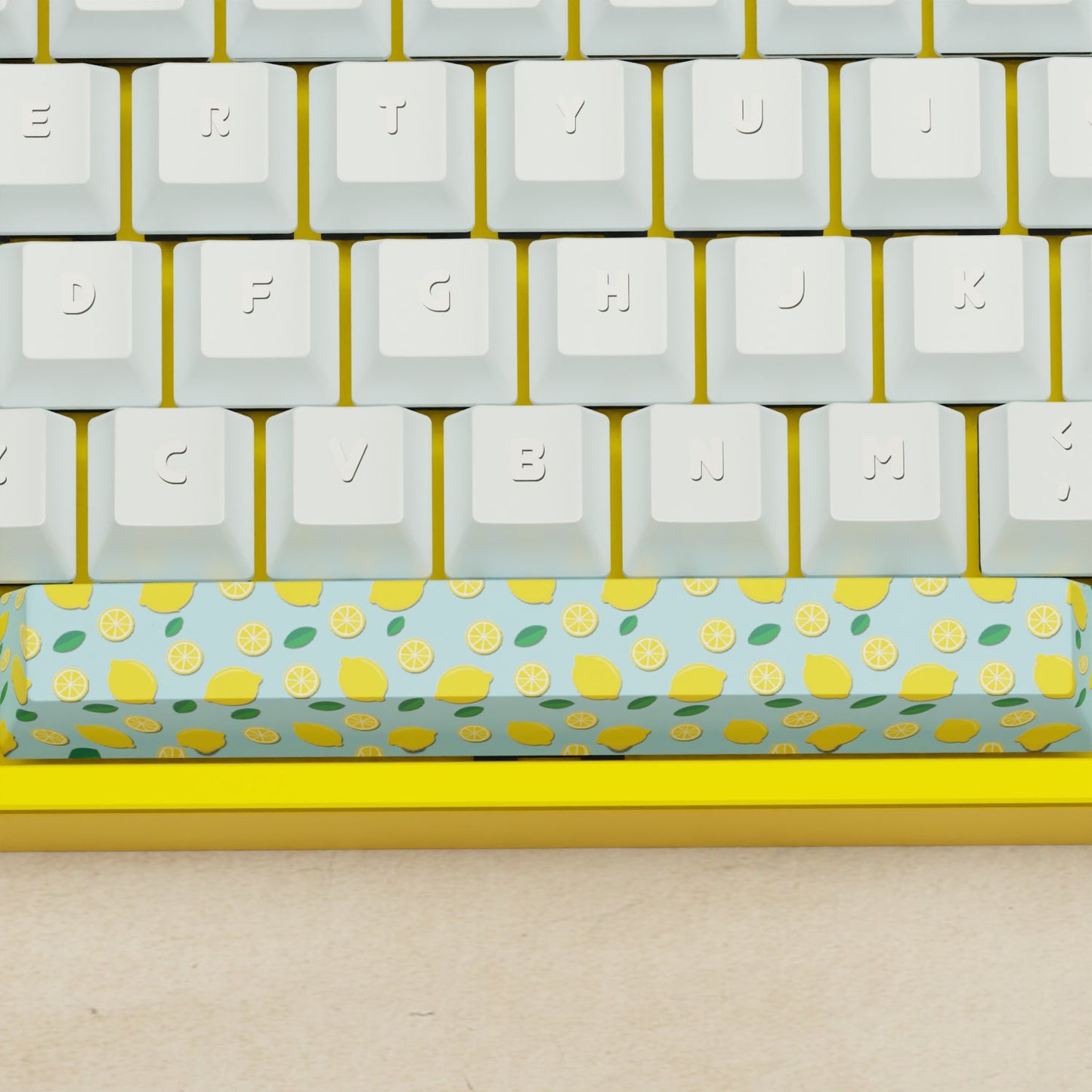Alpha 108 - 100% Lemonade Mechanical Keyboard - Goblintechkeys