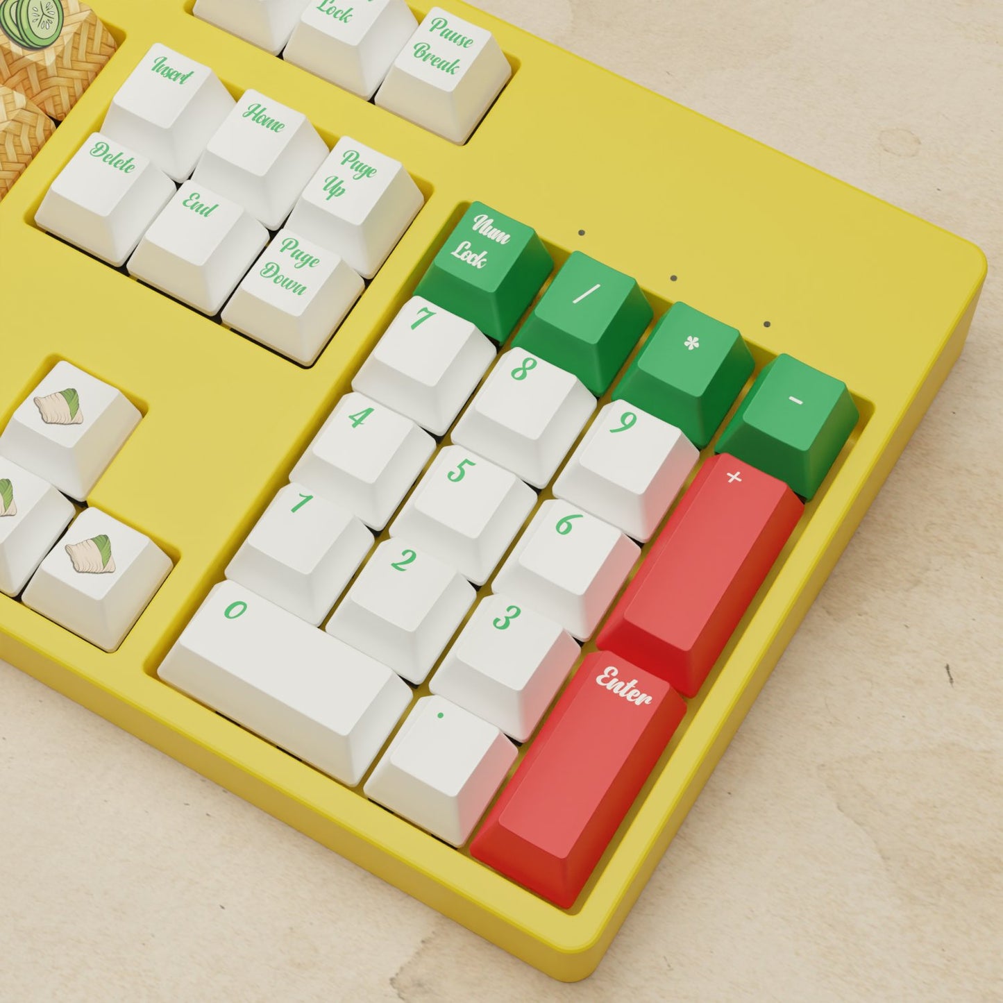 Alpha 108 - 100% Nasi Lemak Mechanical Keyboard - Goblintechkeys