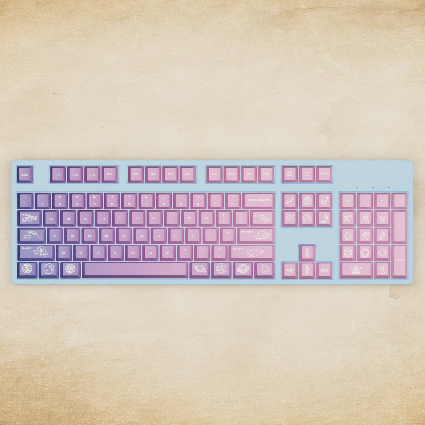 Alpha 108 - 100% Nebula Mechanical Keyboard - Goblintechkeys