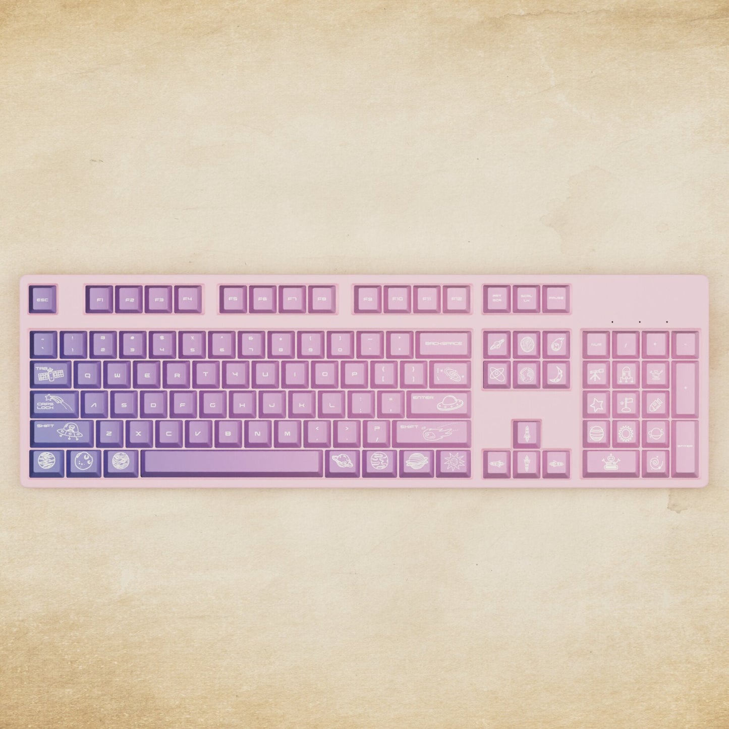 Alpha 108 - 100% Nebula Mechanical Keyboard - Goblintechkeys
