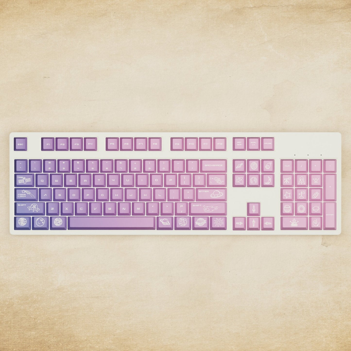 Alpha 108 - 100% Nebula Mechanical Keyboard - Goblintechkeys