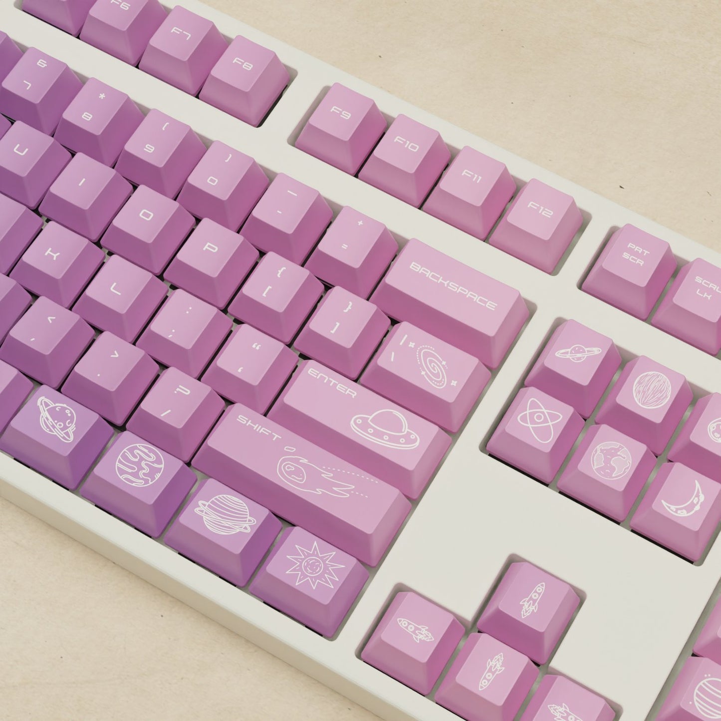 Alpha 108 - 100% Nebula Mechanical Keyboard - Goblintechkeys