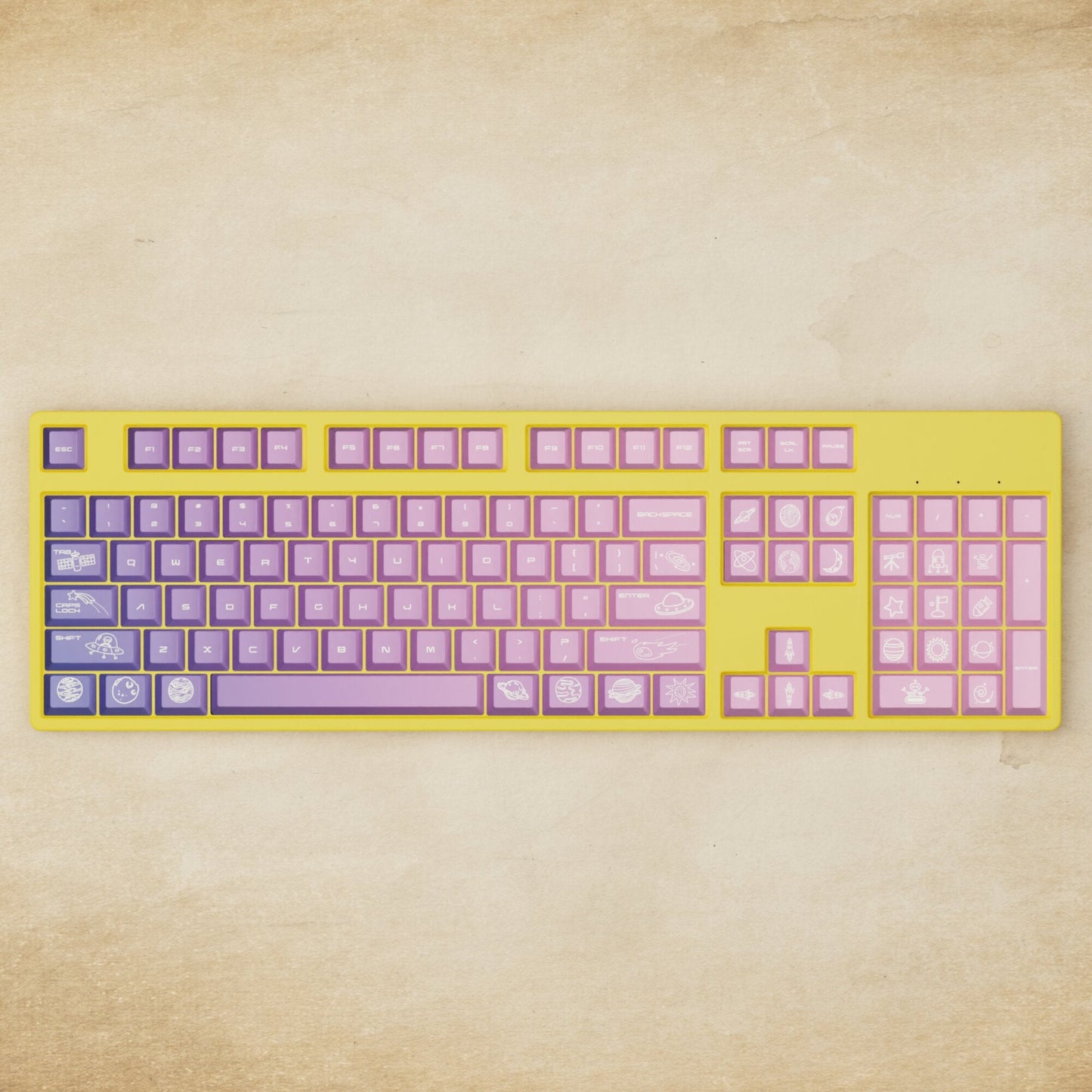 Alpha 108 - 100% Nebula Mechanical Keyboard - Goblintechkeys
