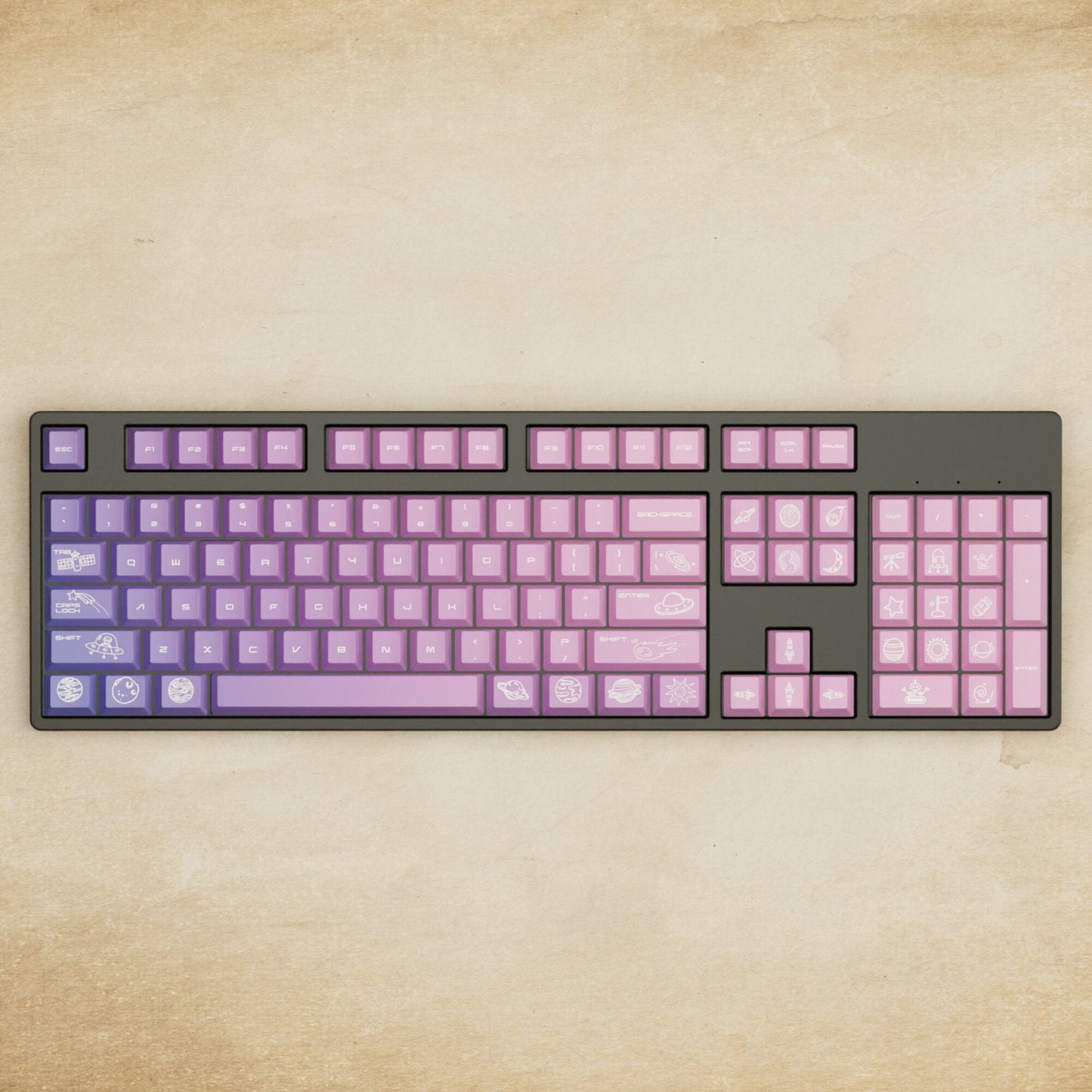 Alpha 108 - 100% Nebula Mechanical Keyboard - Goblintechkeys