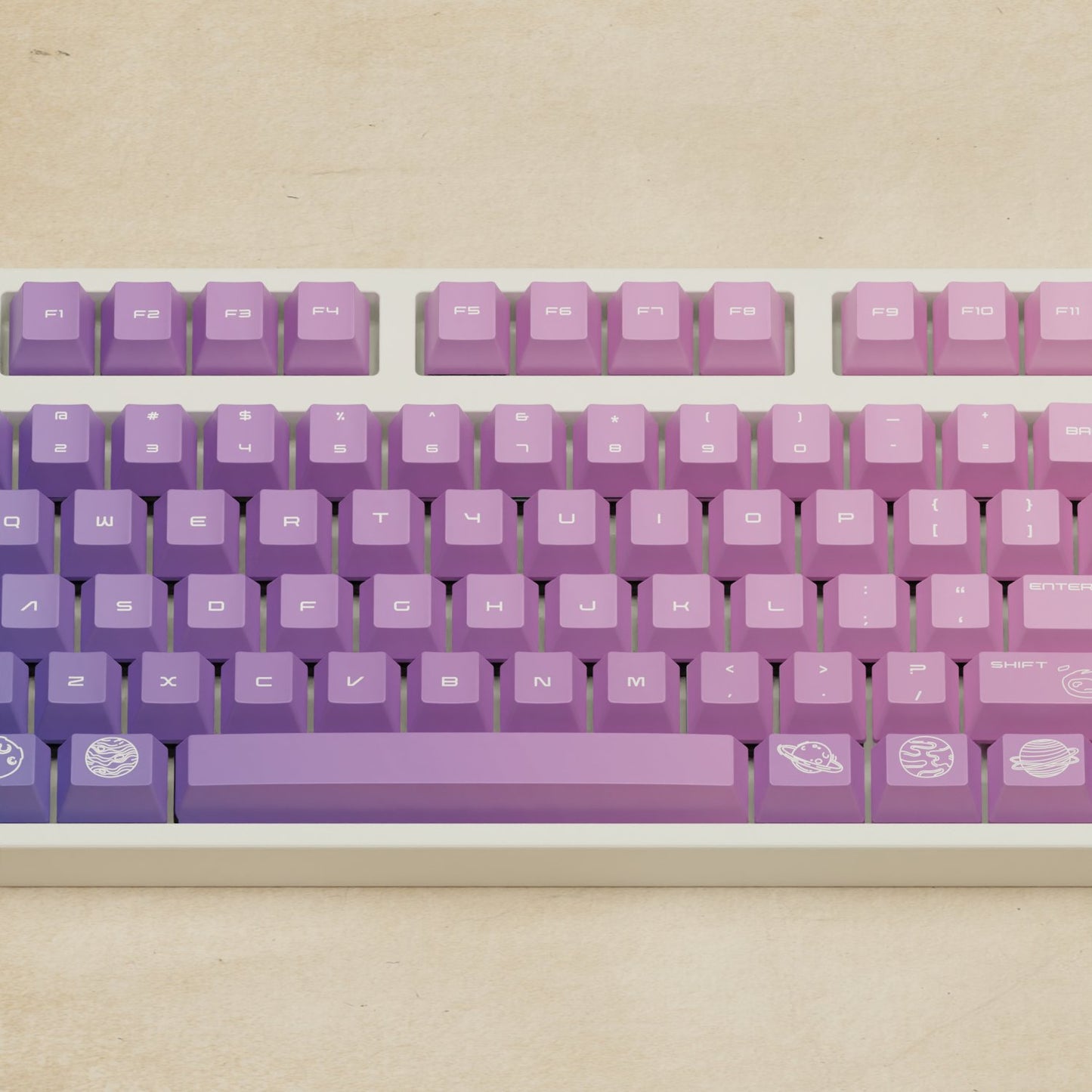 Alpha 108 - 100% Nebula Mechanical Keyboard - Goblintechkeys