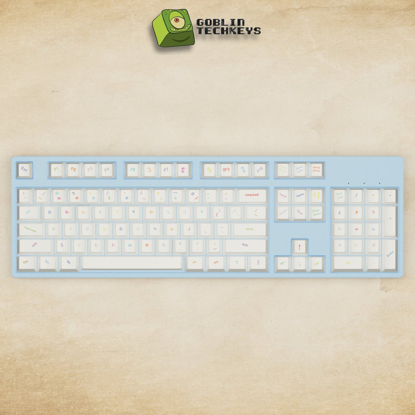 Alpha 108 - 100% Non OCD Mechanical Keyboard - Goblintechkeys