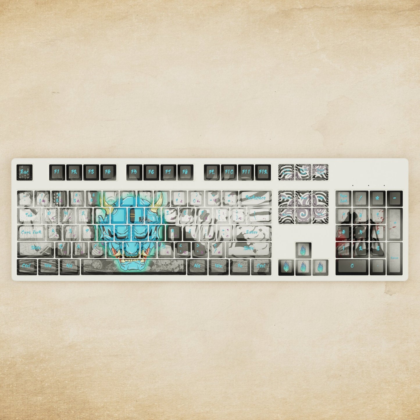 Alpha 108 - 100% Oni Mechanical Keyboard - Goblintechkeys