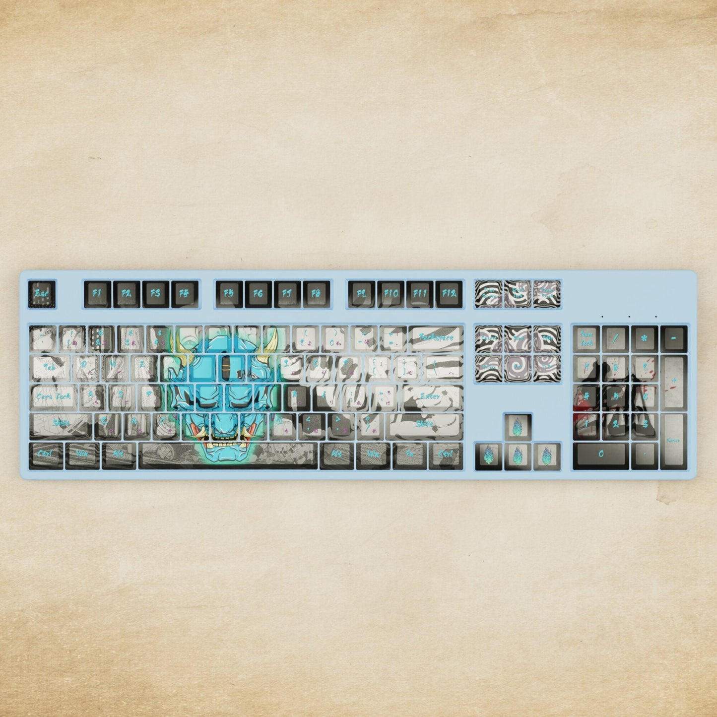 Alpha 108 - 100% Oni Mechanical Keyboard - Goblintechkeys