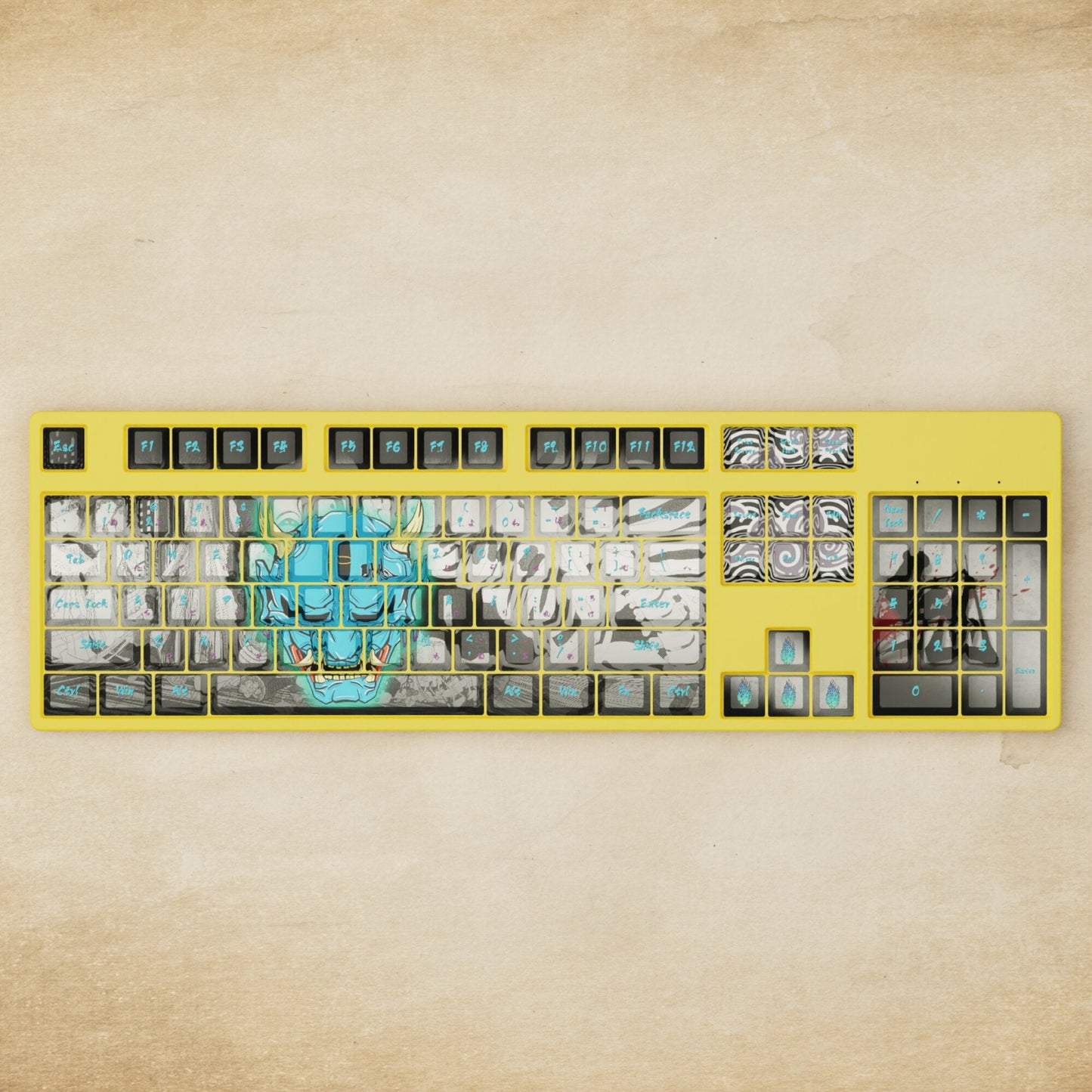 Alpha 108 - 100% Oni Mechanical Keyboard - Goblintechkeys